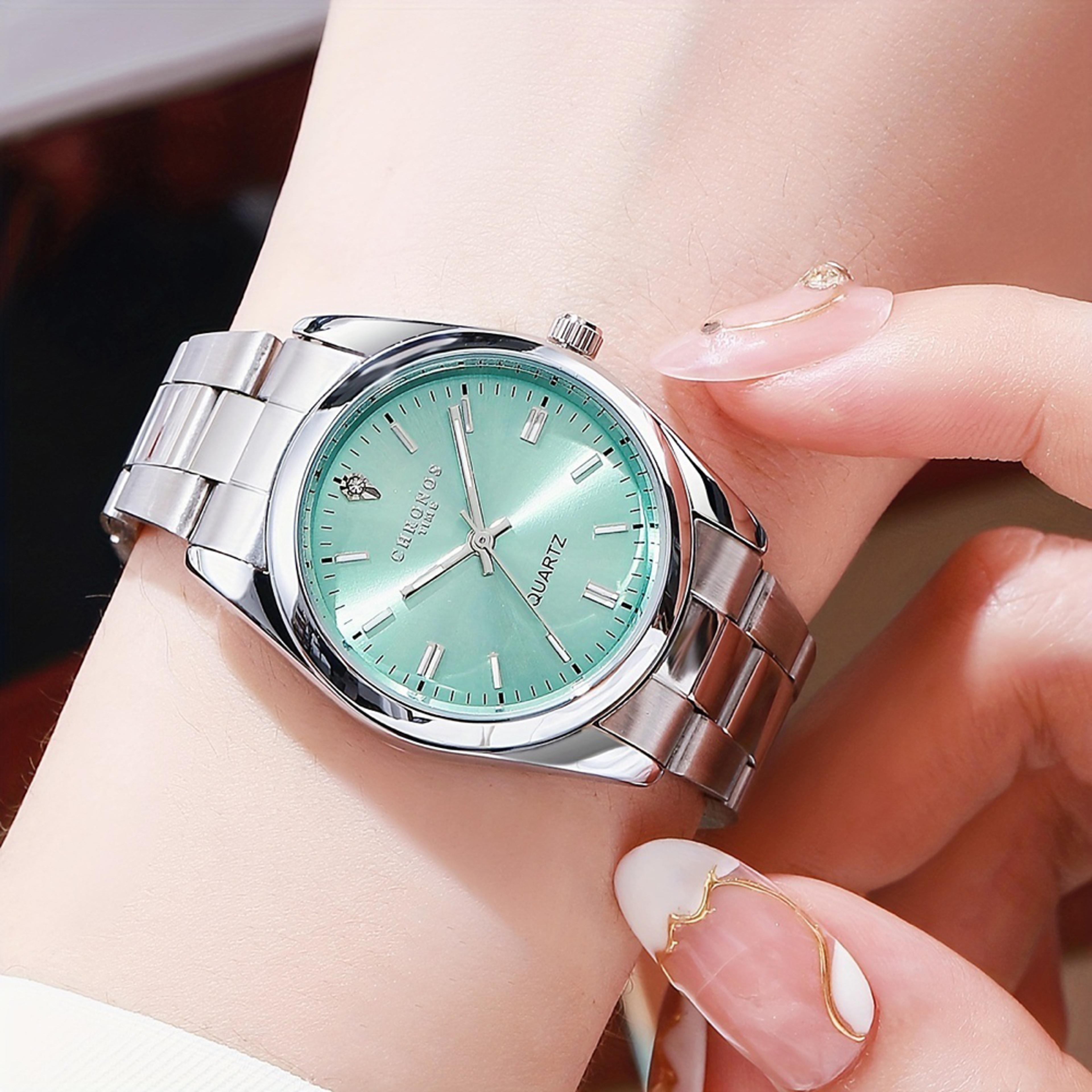 luxury women's watch stainless steel waterproof quartz ladies wristwatch