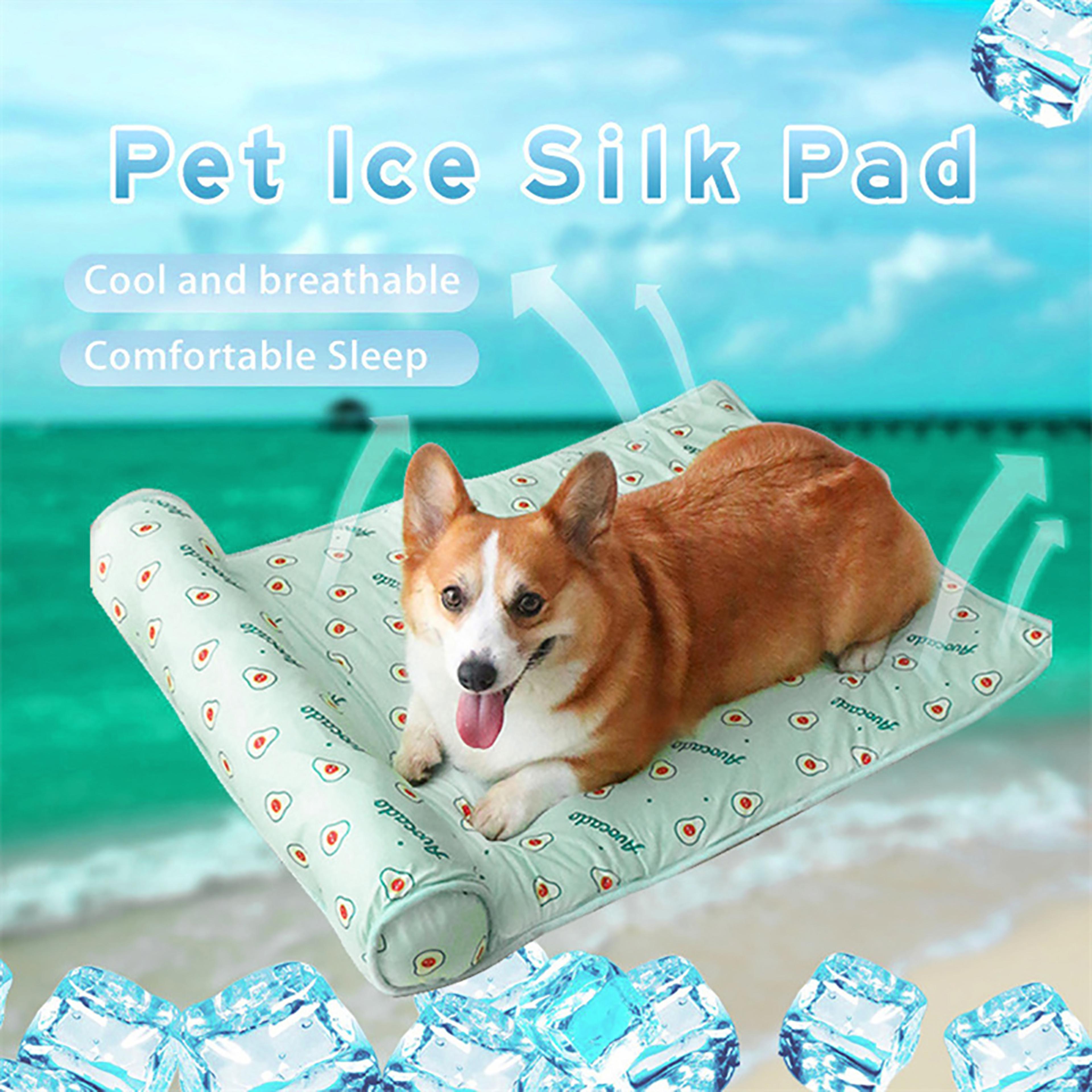 summer dog cooling mat washable pet cooling mat for dogs, cats & small pets