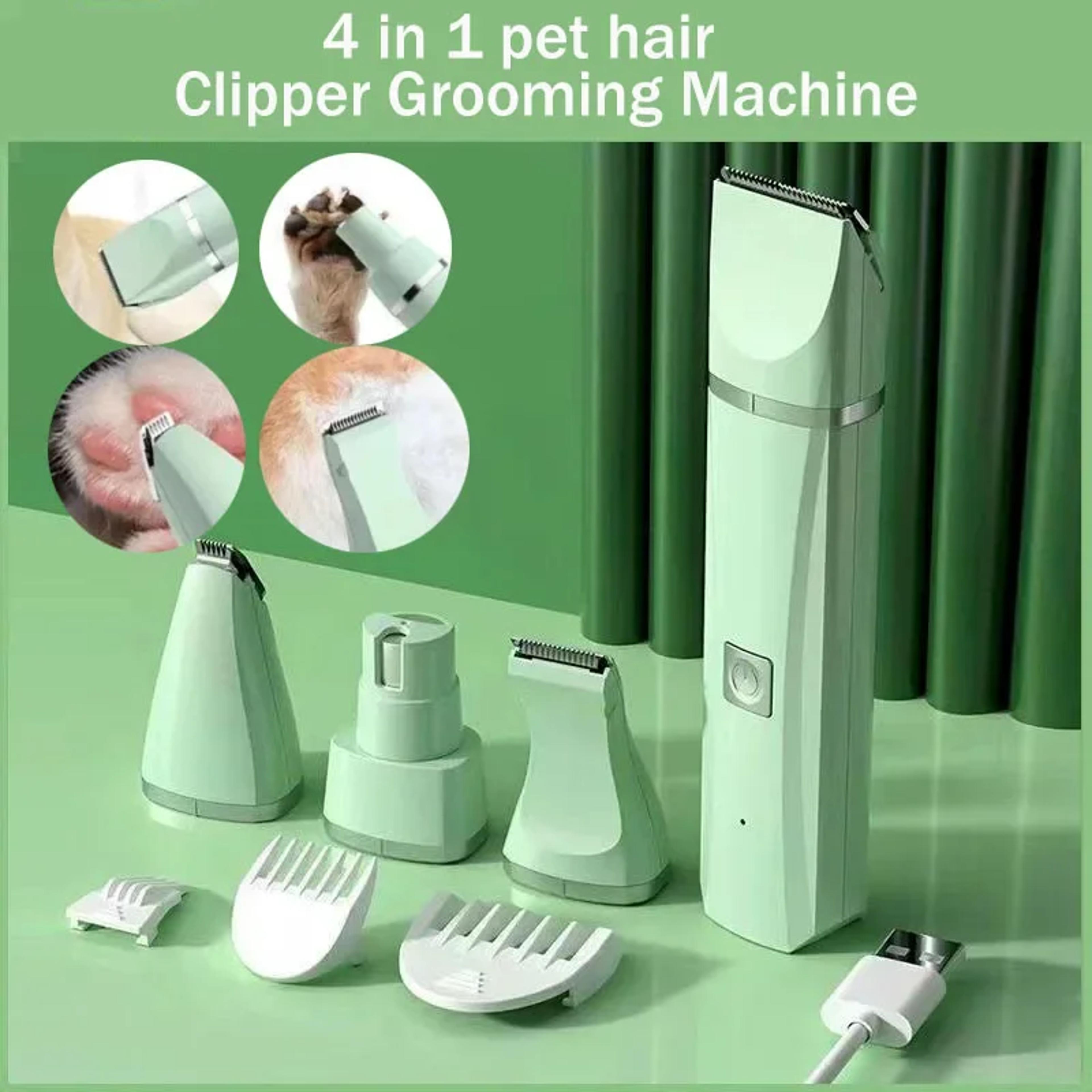 cordless pet grooming kit with low noise dog clippers, nail grinder & type c rechargeable trimmer