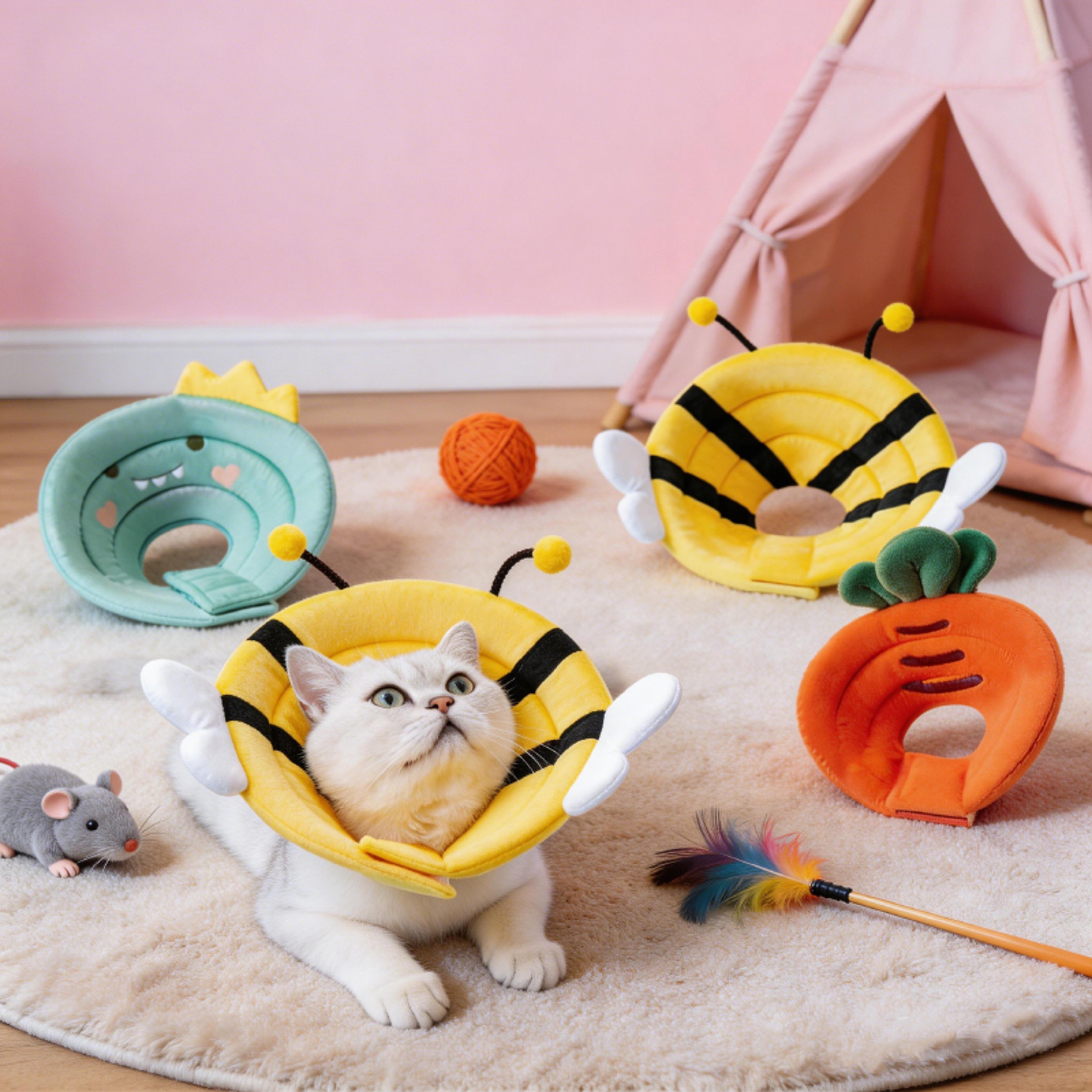 comfort soft pet recovery collar – adjustable soft dog cone & cat recovery collar for post-surgery protection