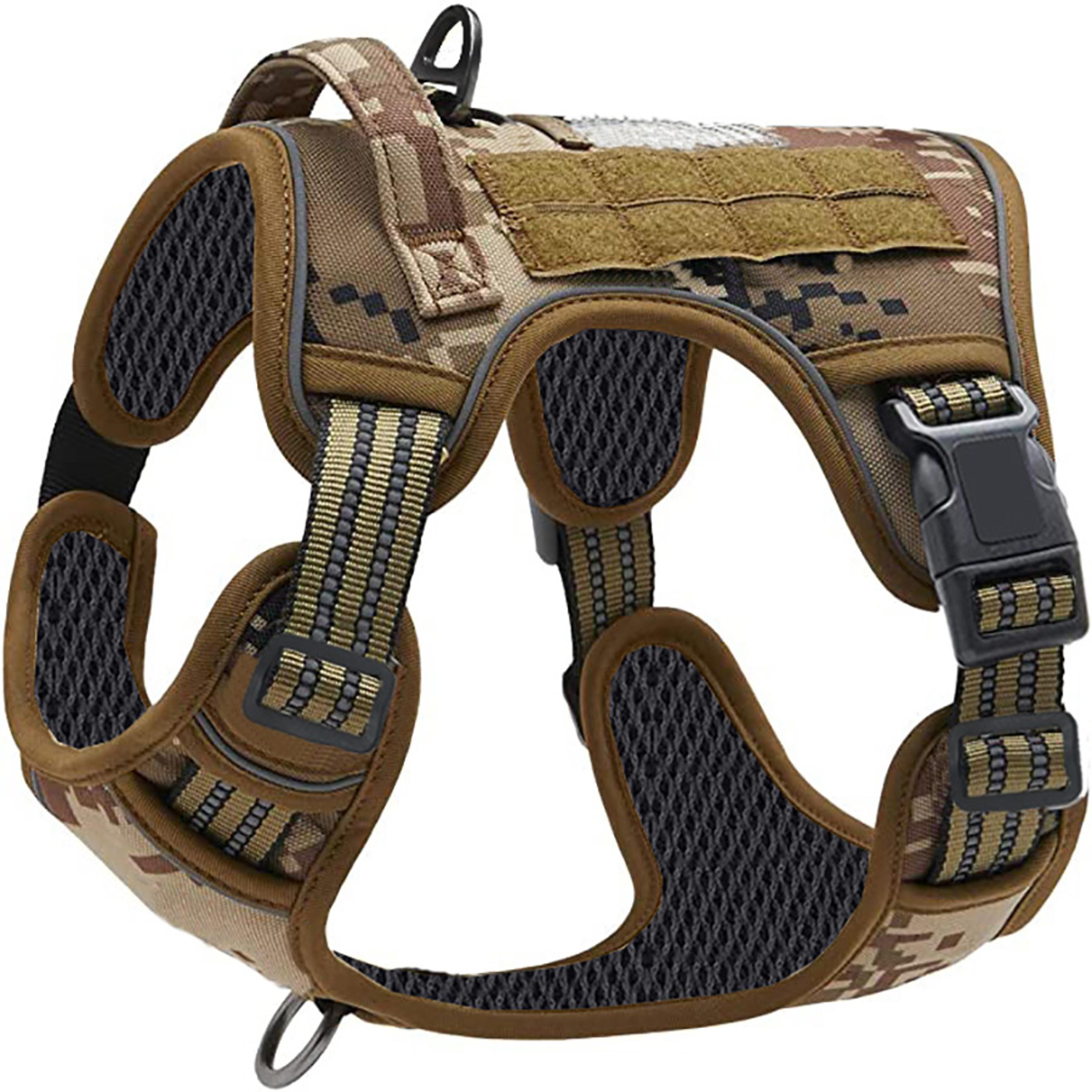 no pull dog harness tactical military dog harness with reflective straps & control handle