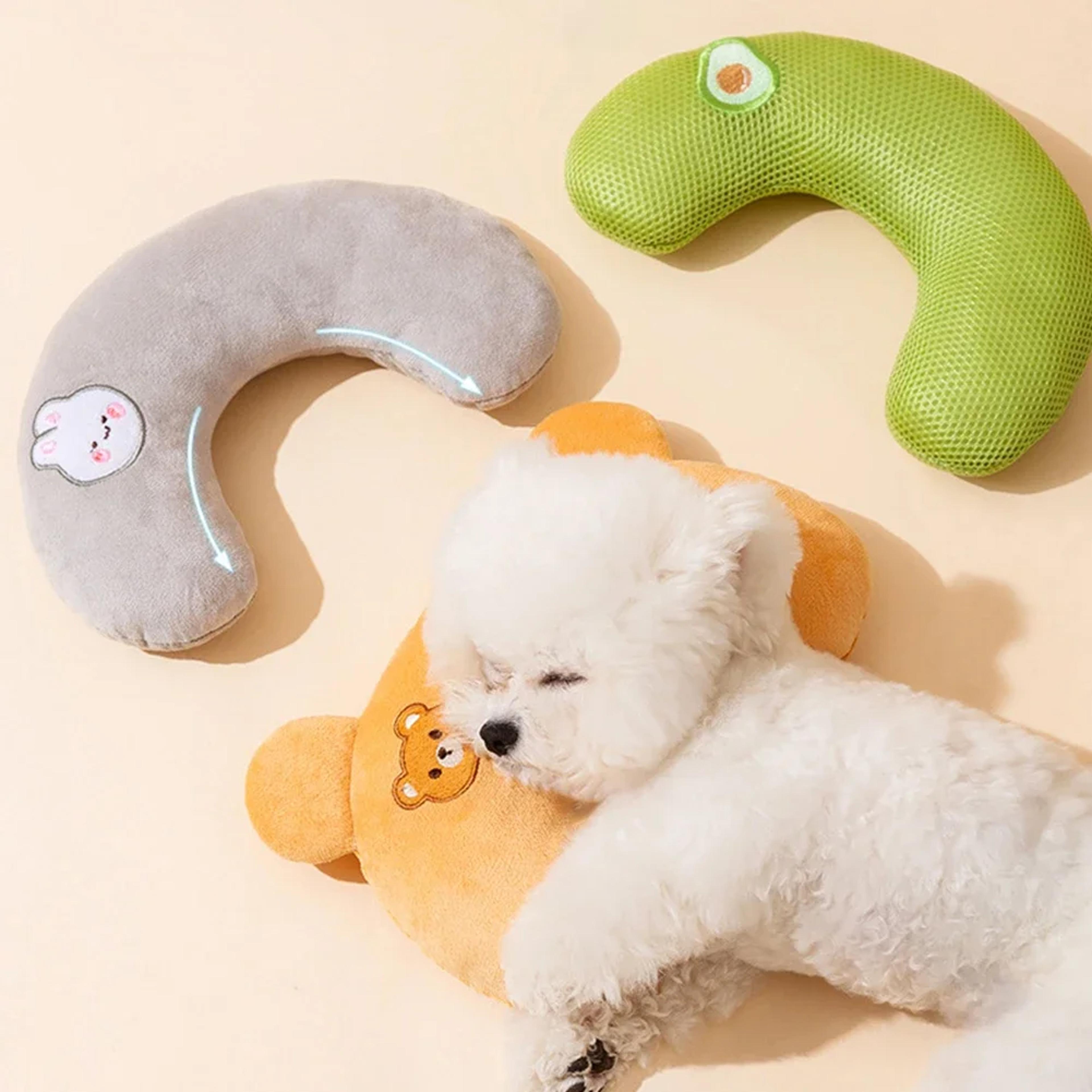 cozy pet neck pillow u-shaped cat pillow & dog sleeping headrest for deep, comfortable rest