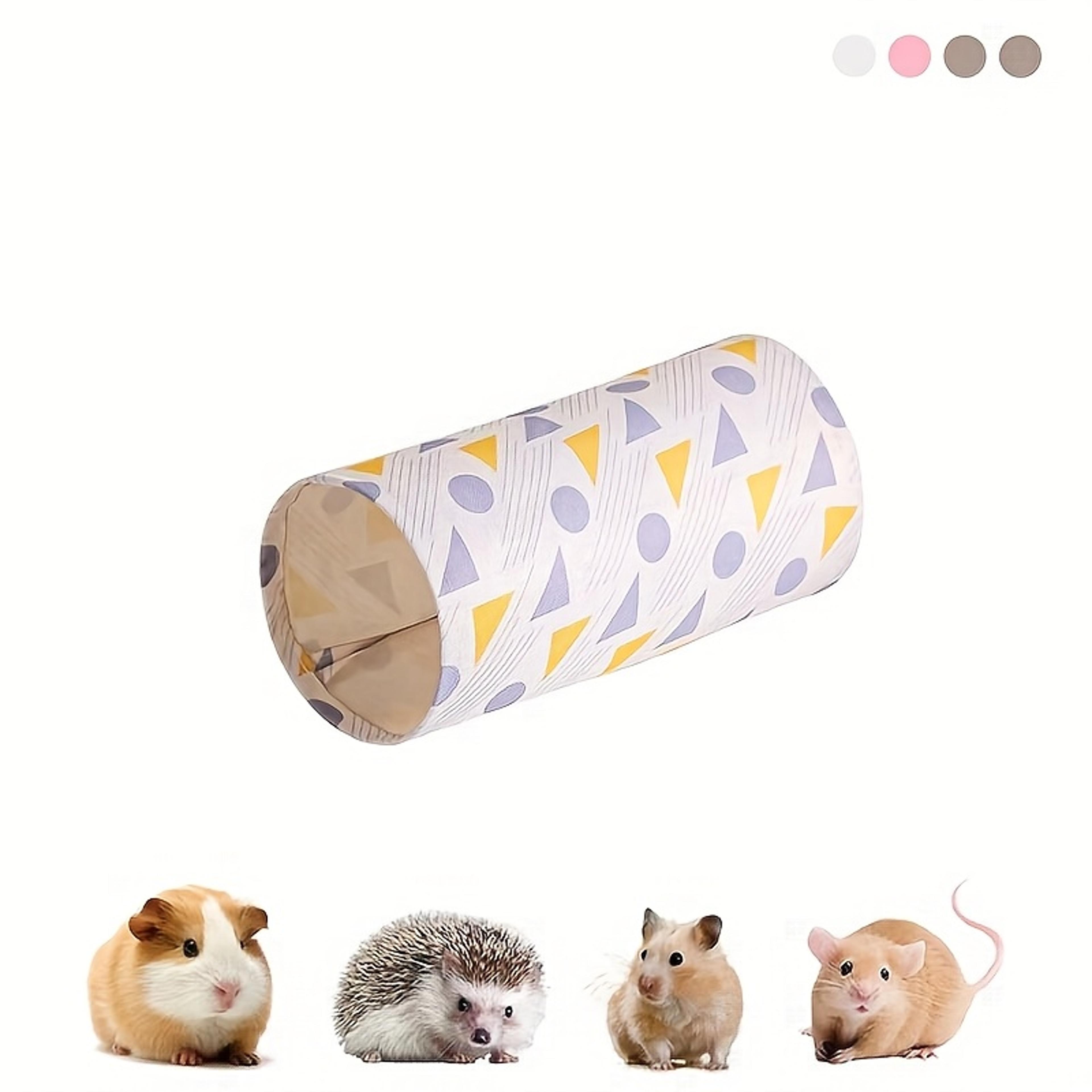 cozy guinea pig tunnel & small animal hammock hideout for hamsters, ferrets & rabbits