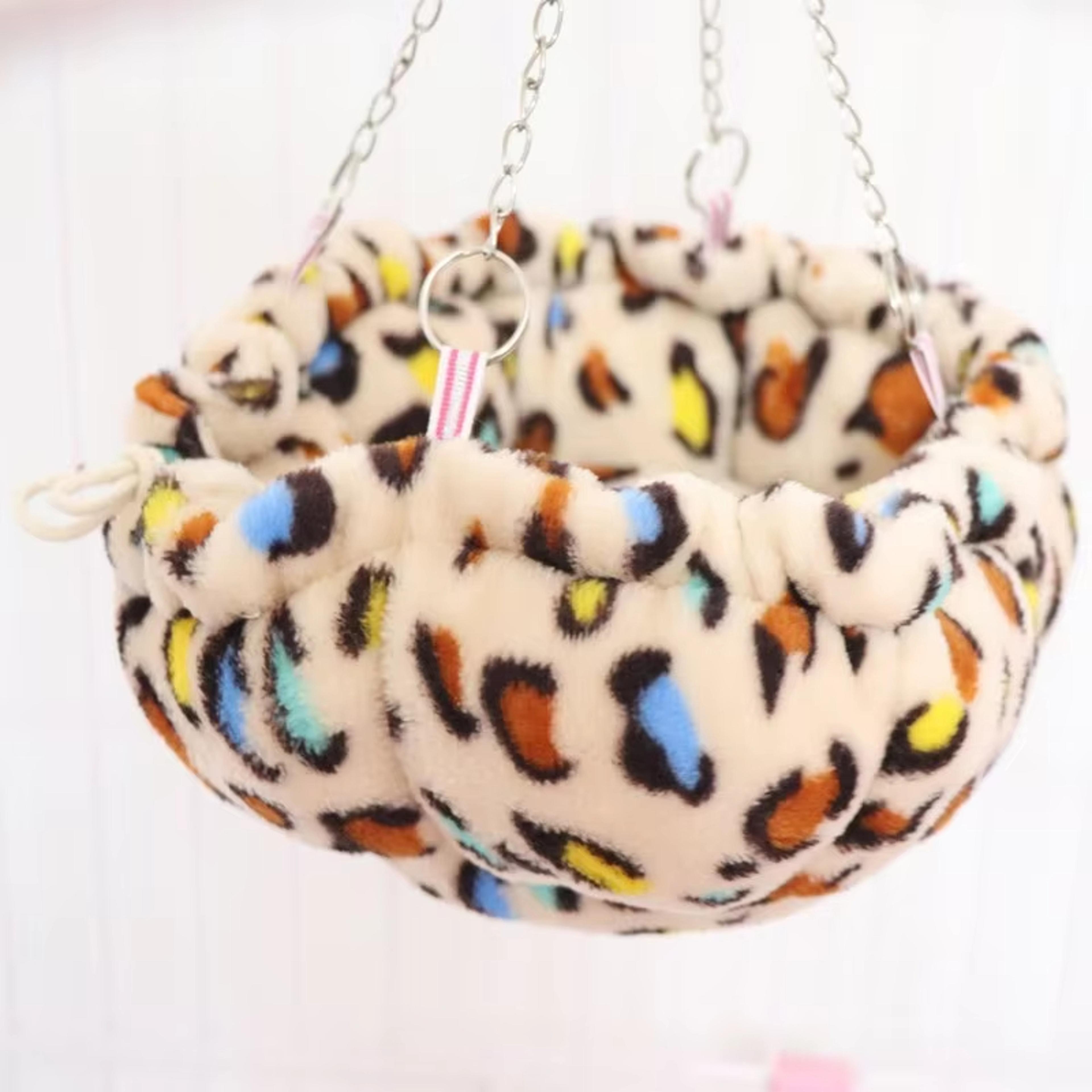 cozy small animal hammock hanging bed for hamsters, guinea pigs, ferrets & small pets
