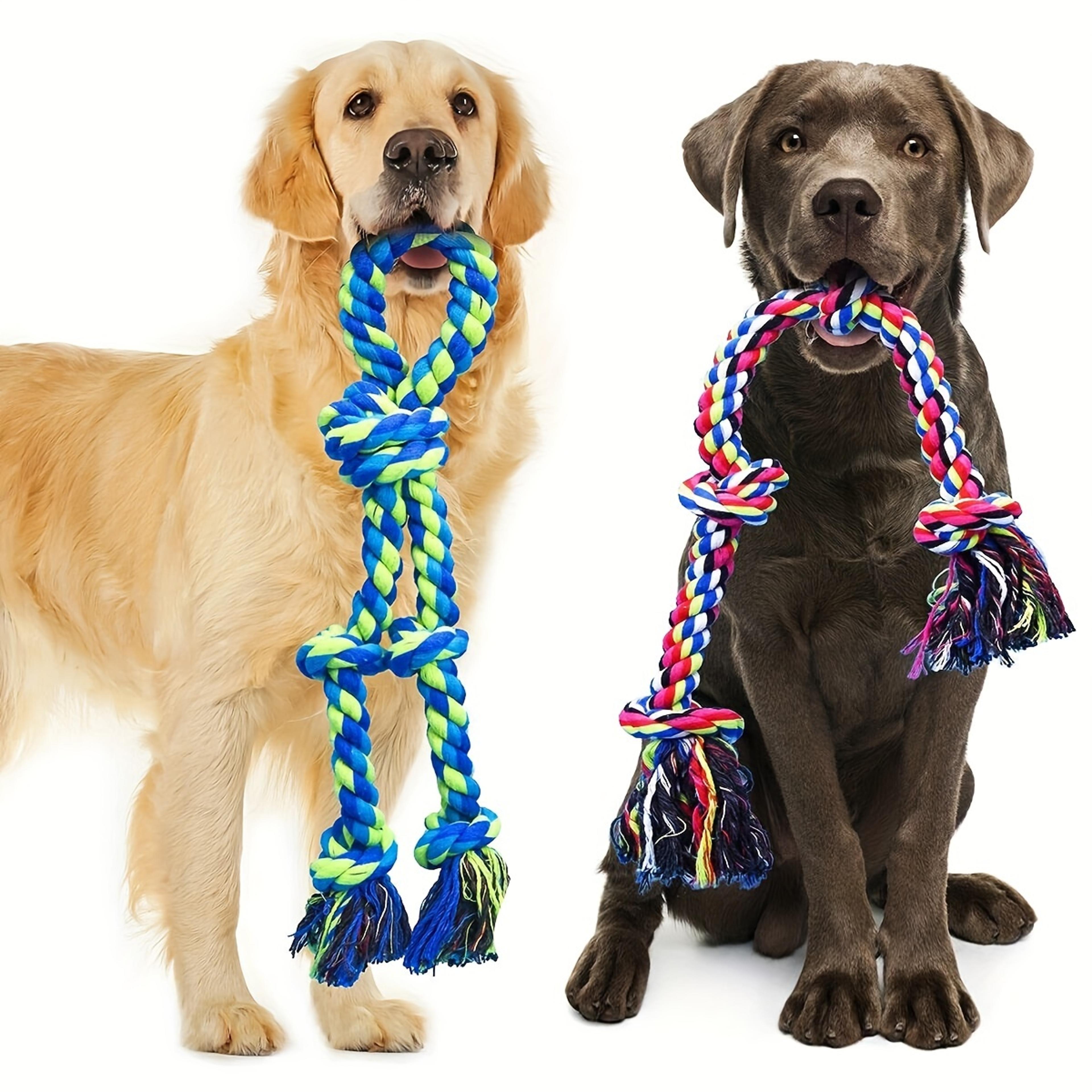 heavy duty dog rope toy for aggressive chewers interactive tug of war dog toy for medium & large dogs