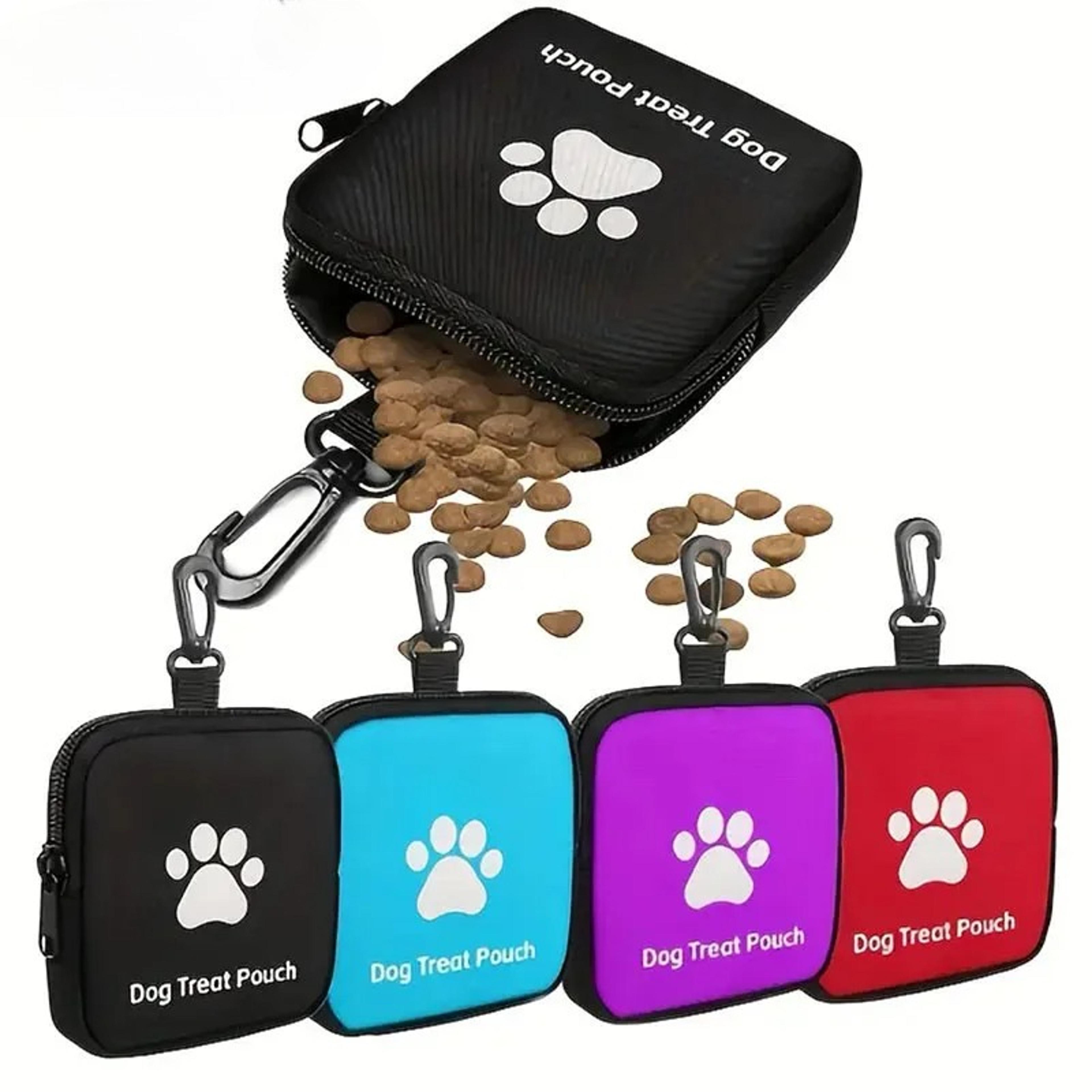 portable dog treat bag clip on dog training pouch for walks, rewards & outdoor adventures