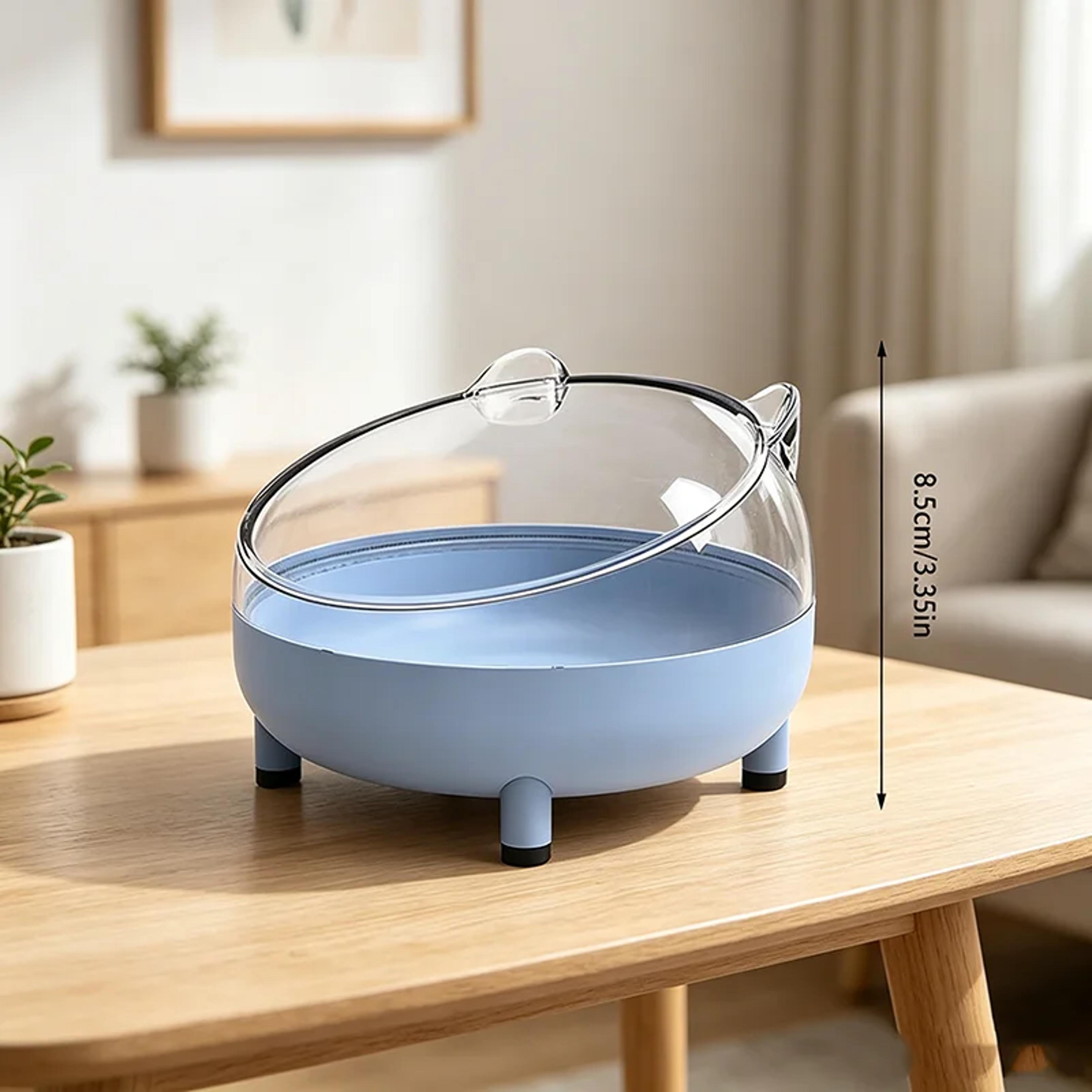 transparent hamster sand bath house with toilet and sandbox for hamsters, gerbils & small pets