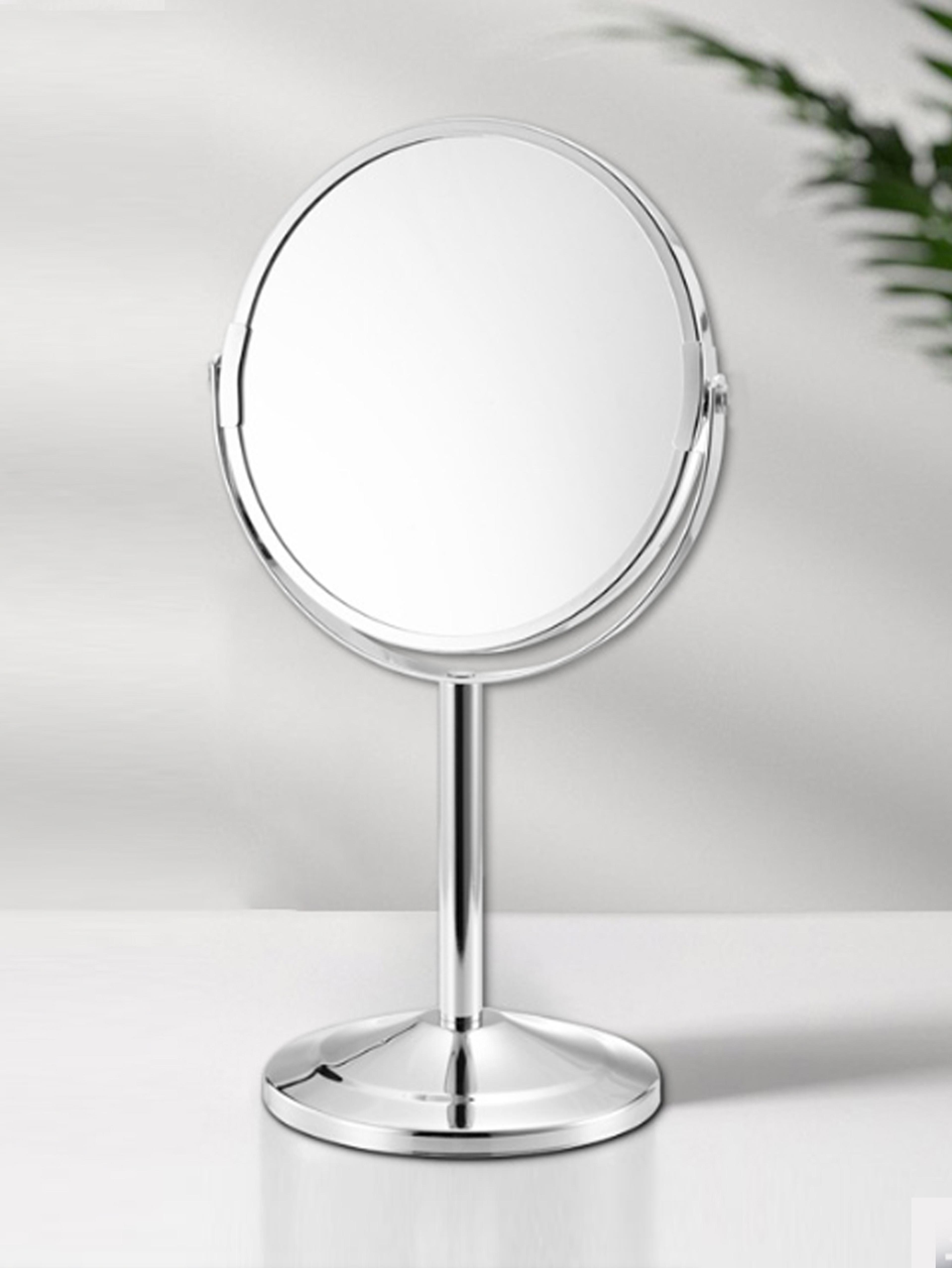 large makeup mirror double sided vanity mirror with rotation & magnifying glass