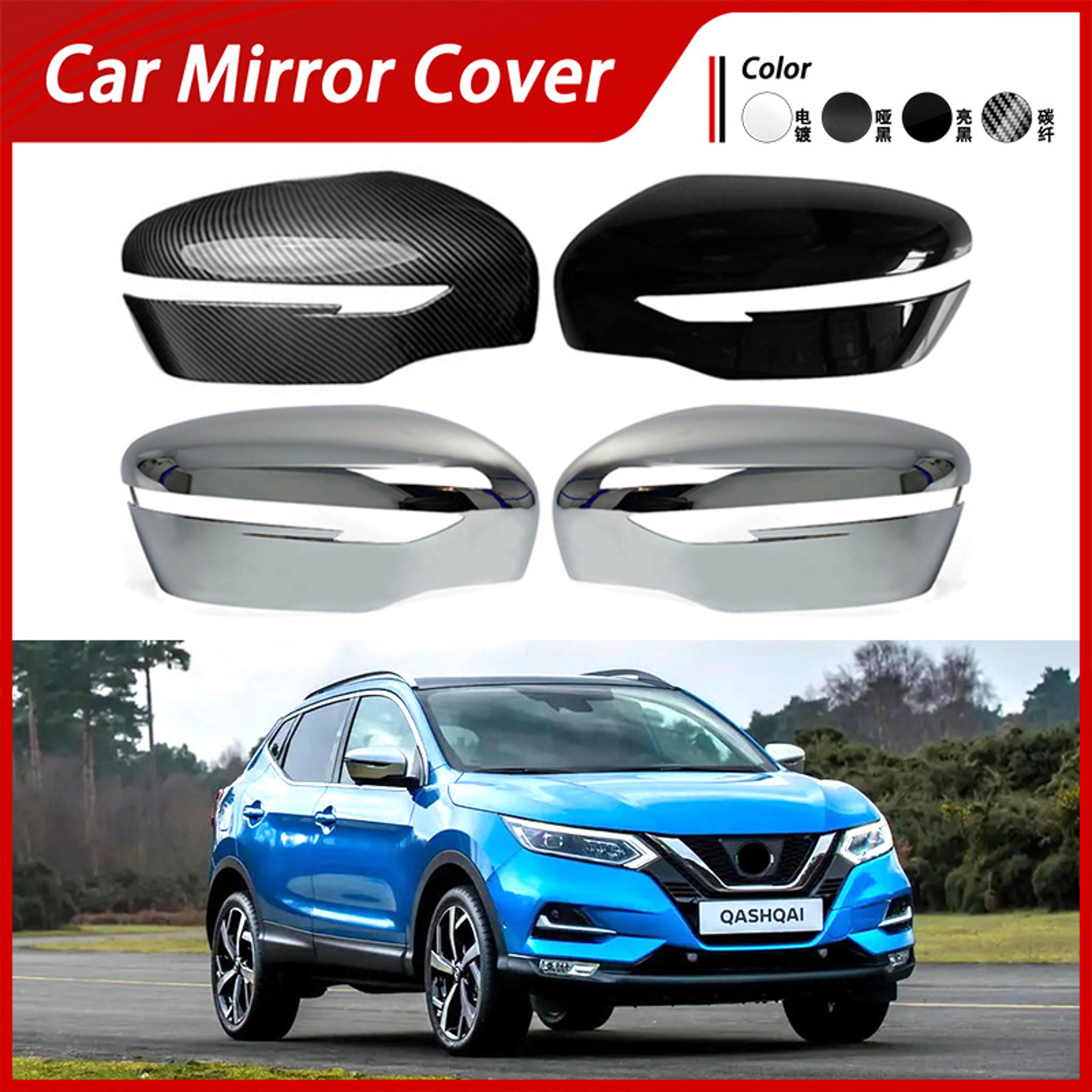 carbon fiber style nissan qashqai mirror cover caps for side mirror protection