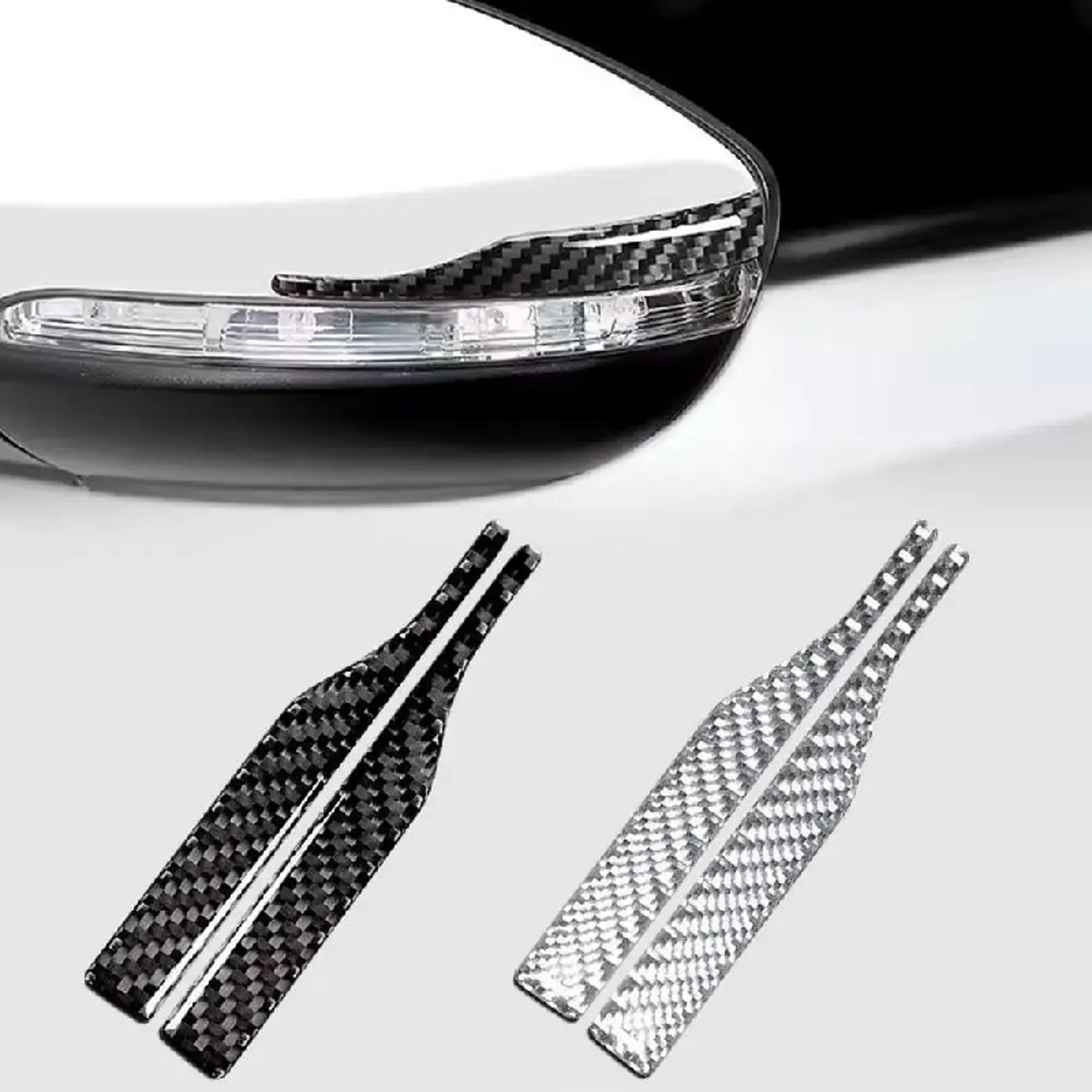 carbon fiber rearview mirror protector anti scratch reflective car mirror guard strips