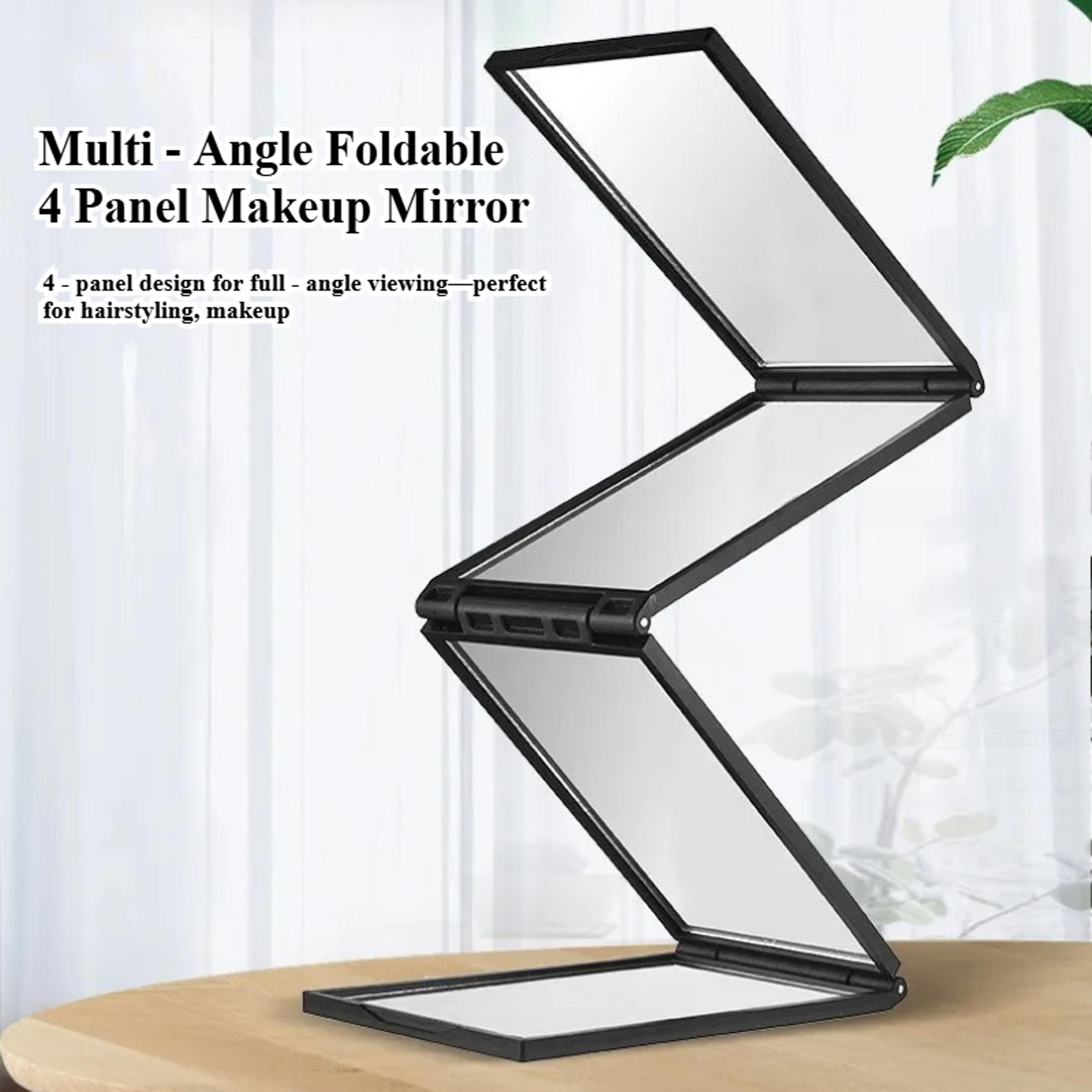 foldable makeup mirror panel portable vanity mirror with hd view & self standing design