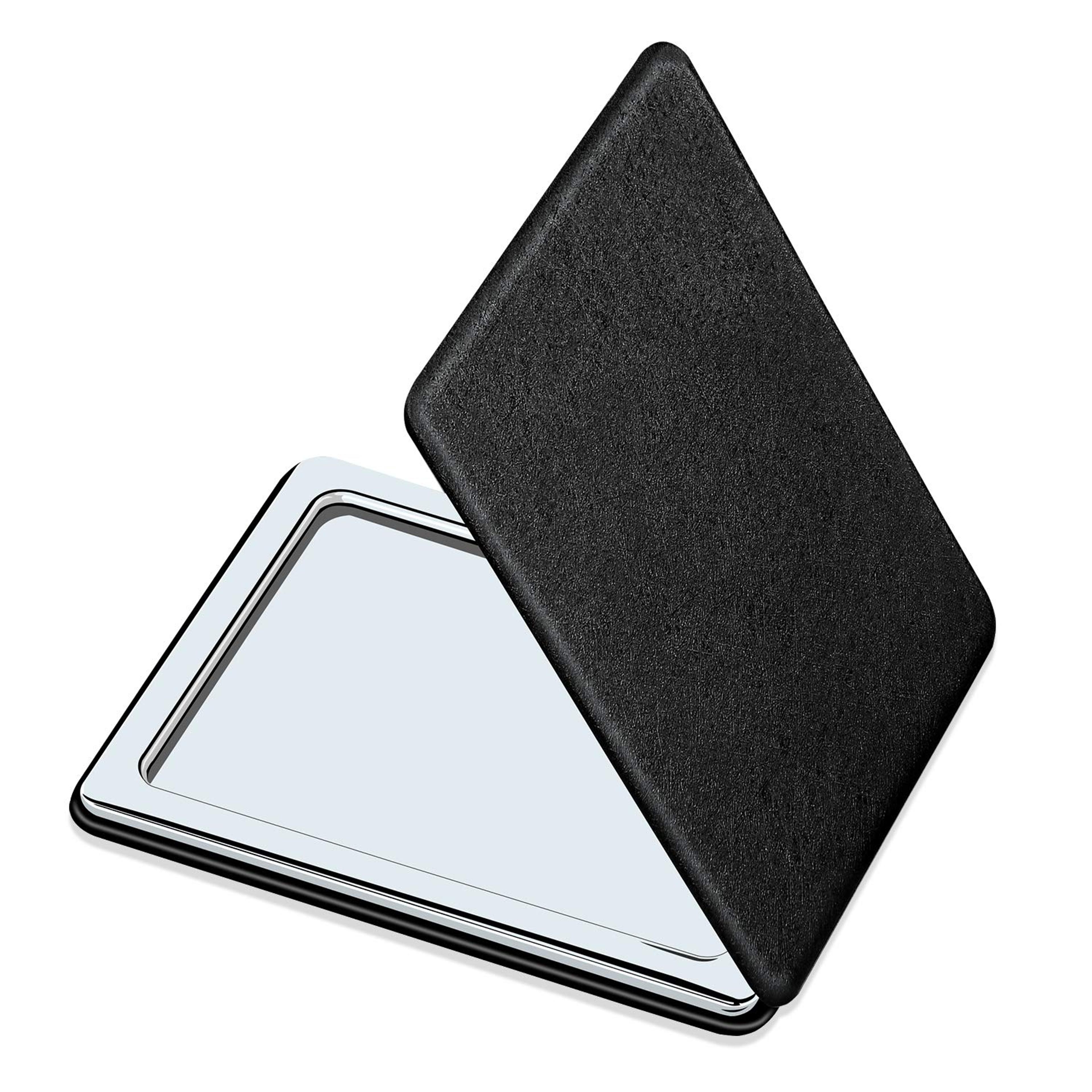 compact travel mirror for men & women portable double sided pocket mirror with distortion free reflection