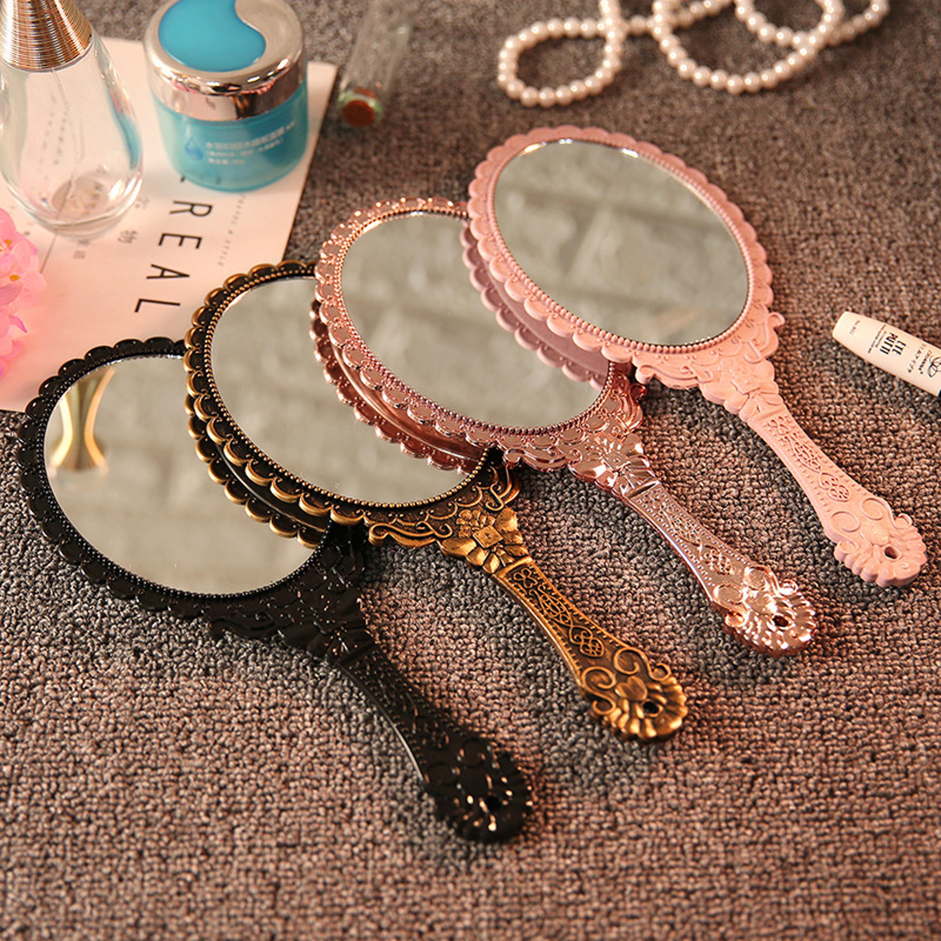 vintage handheld makeup mirror elegant handheld makeup mirror with european antique vanity design
