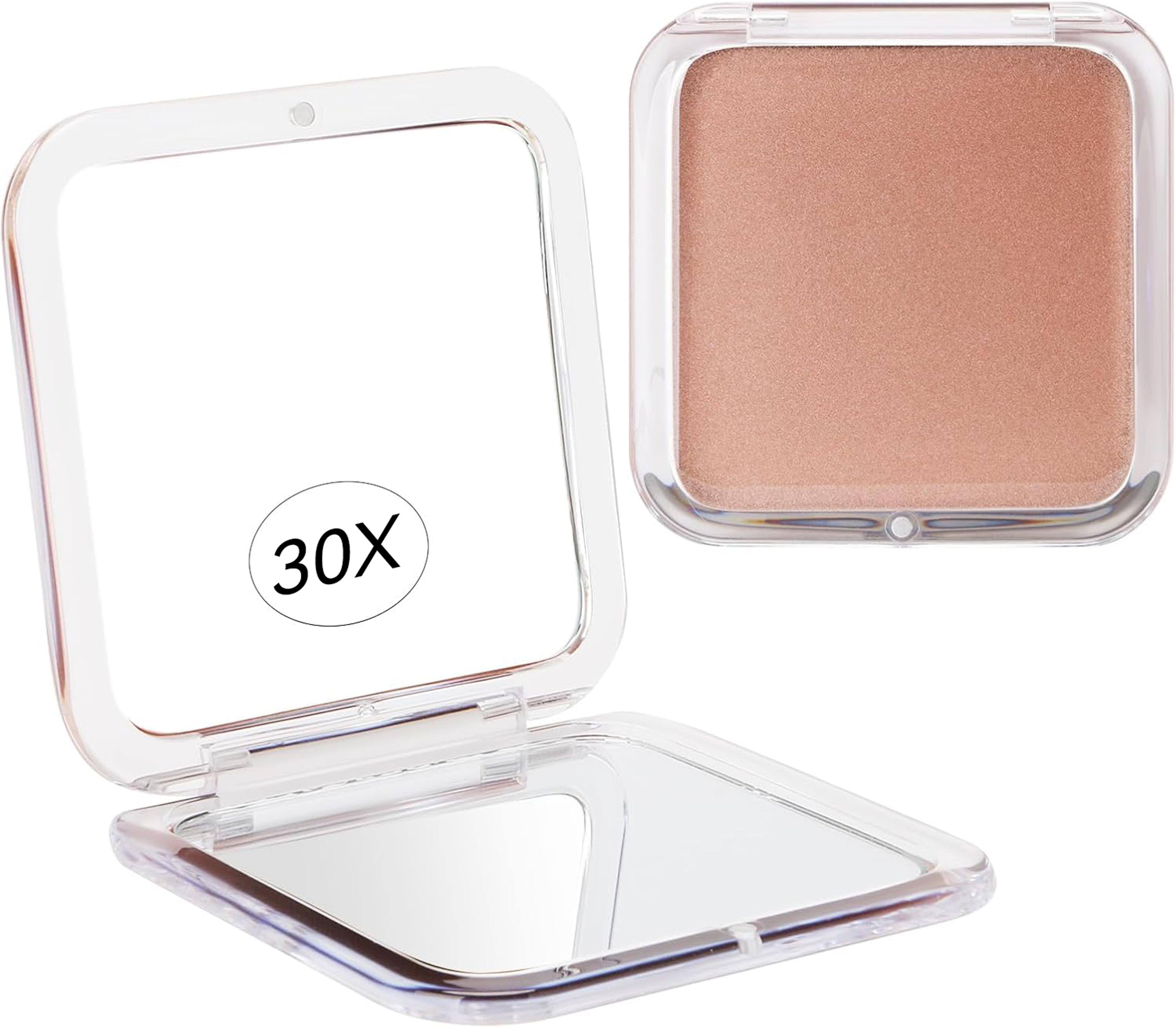 magnifying travel makeup mirror compact folding pocket cosmetic mirror