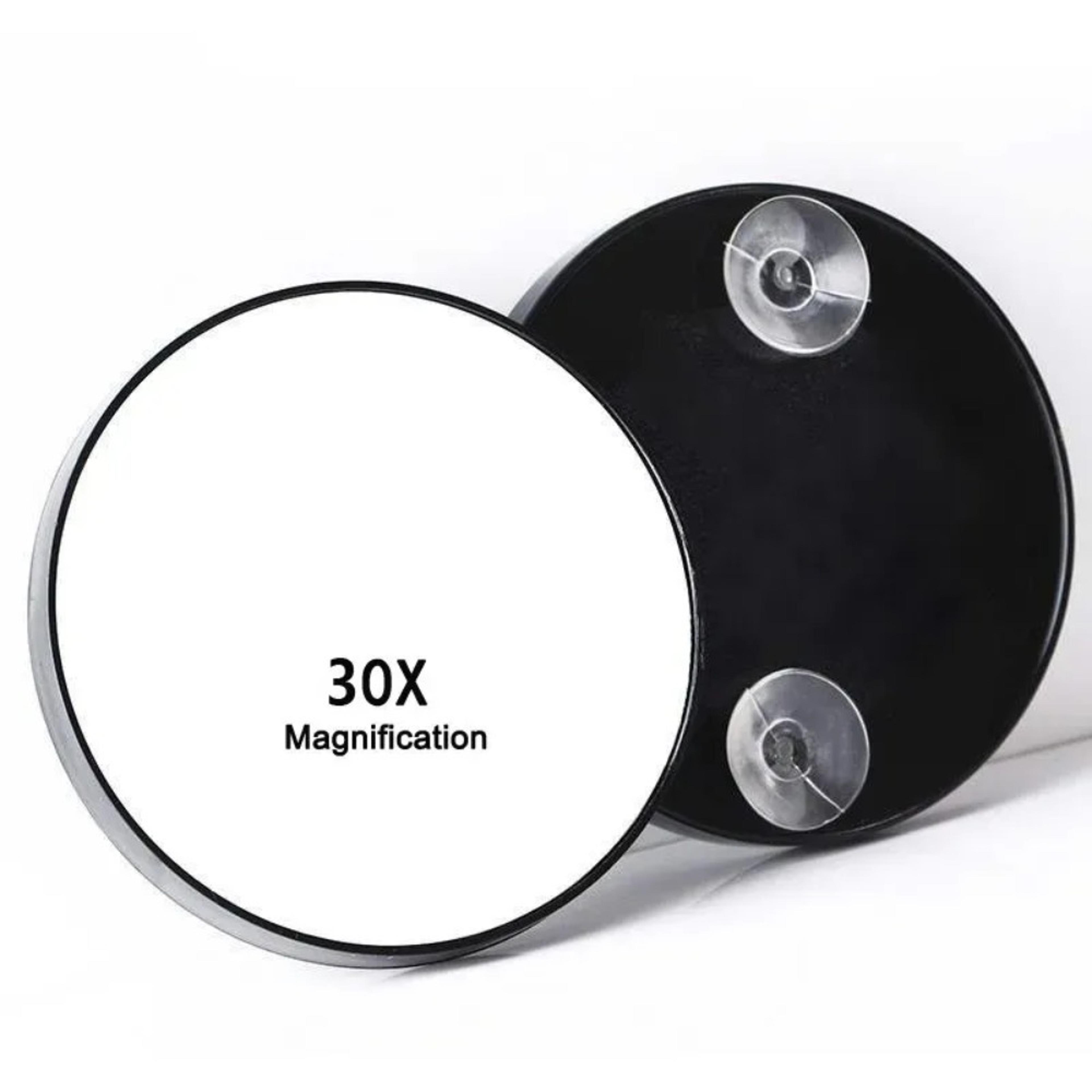magnifying mirror with suction cup for precision makeup, eyebrow grooming & skincare