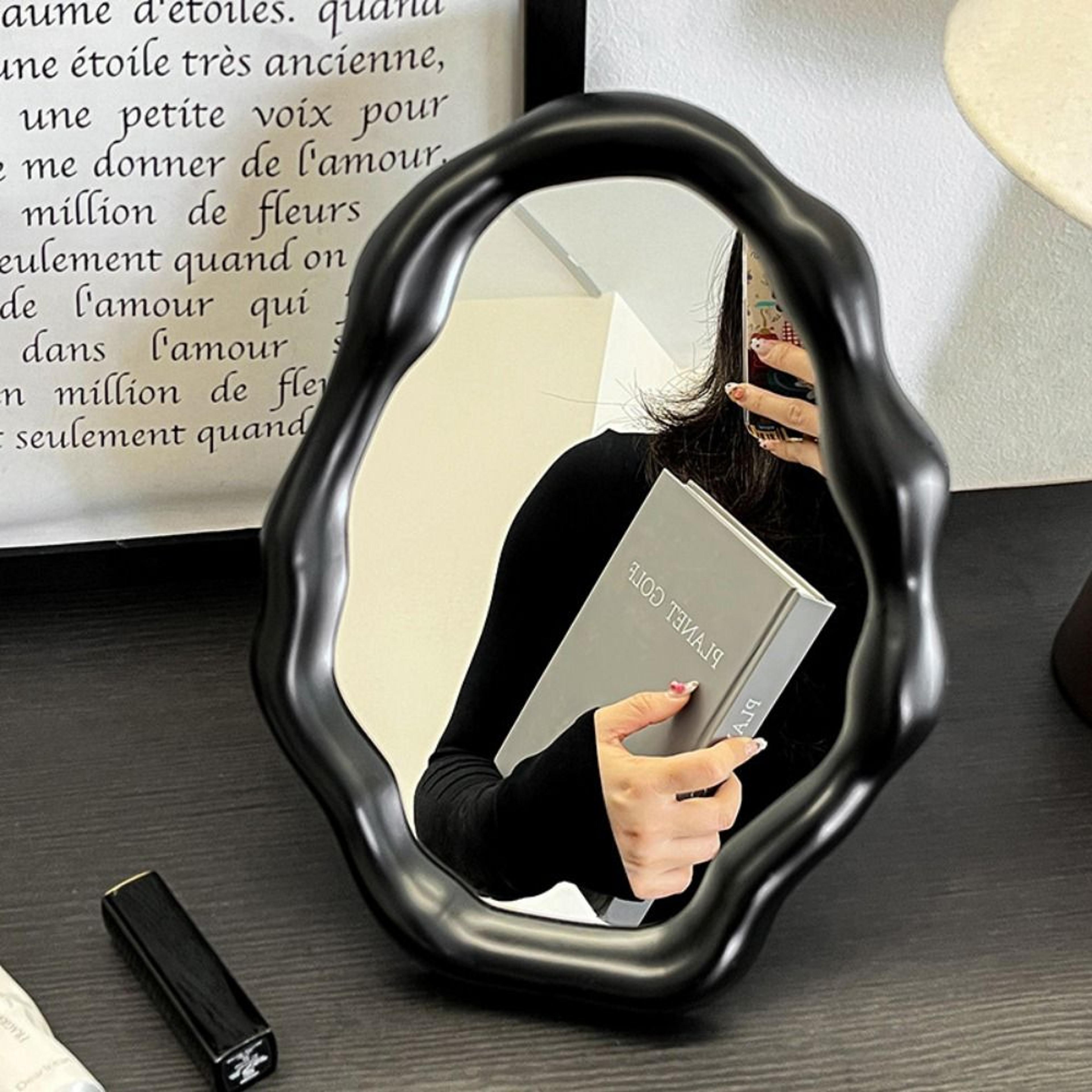 ins irregular standing mirror light luxury folding desktop makeup mirror decorative widely use clouds vanity mirror home decor