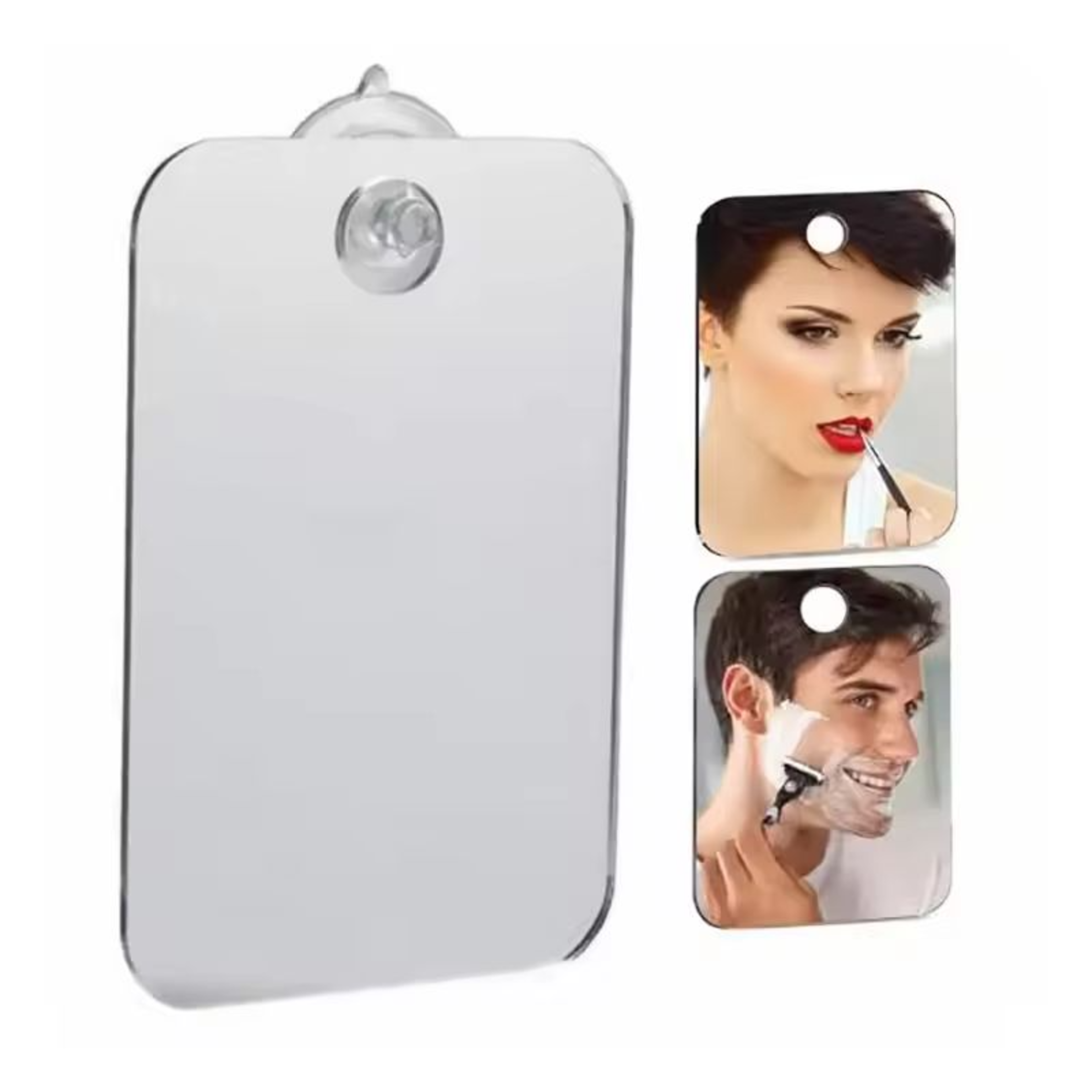 fogless shower mirror for shaving anti fog acrylic bathroom & travel mirror