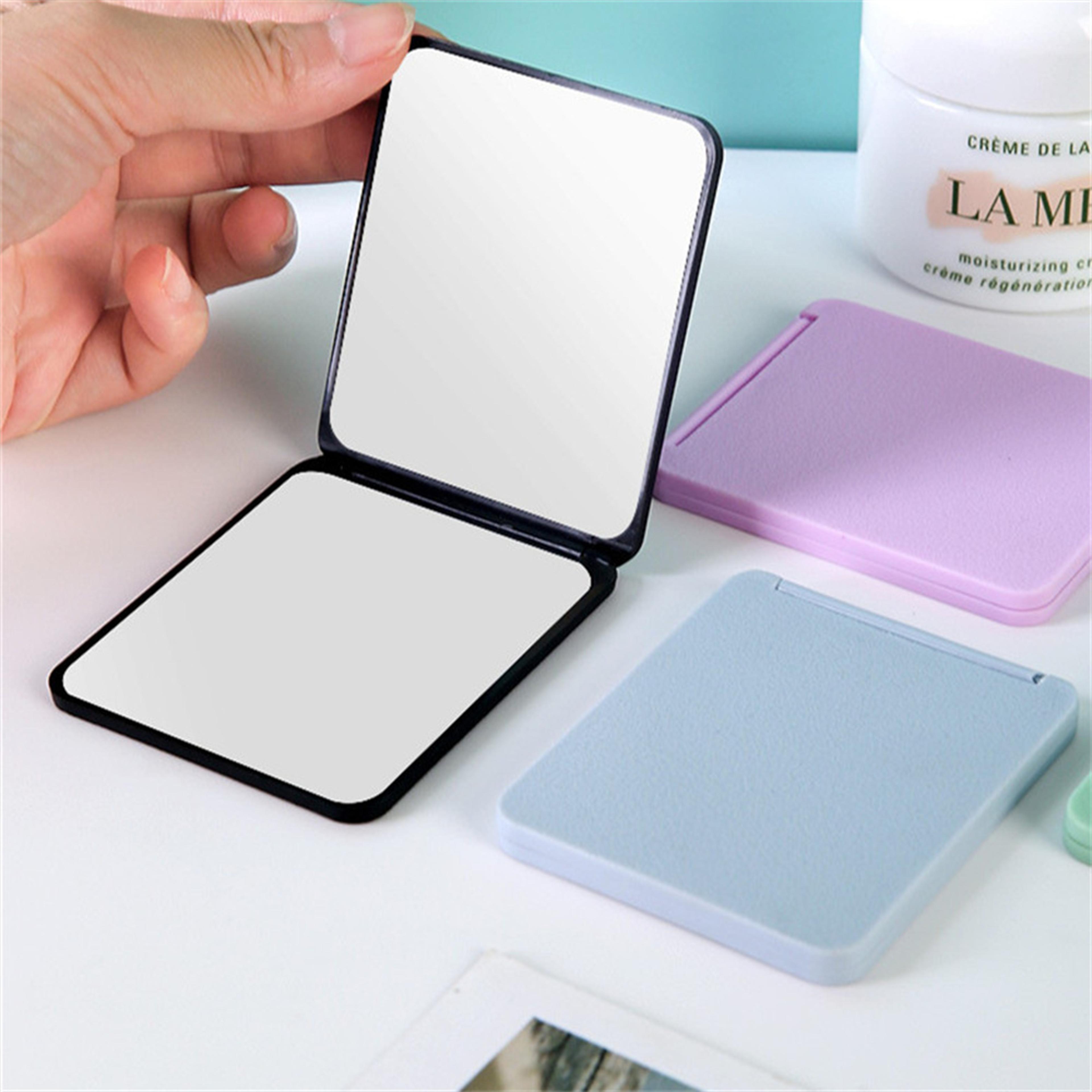 foldable compact makeup mirror double sided travel vanity mirror for purse and pocket