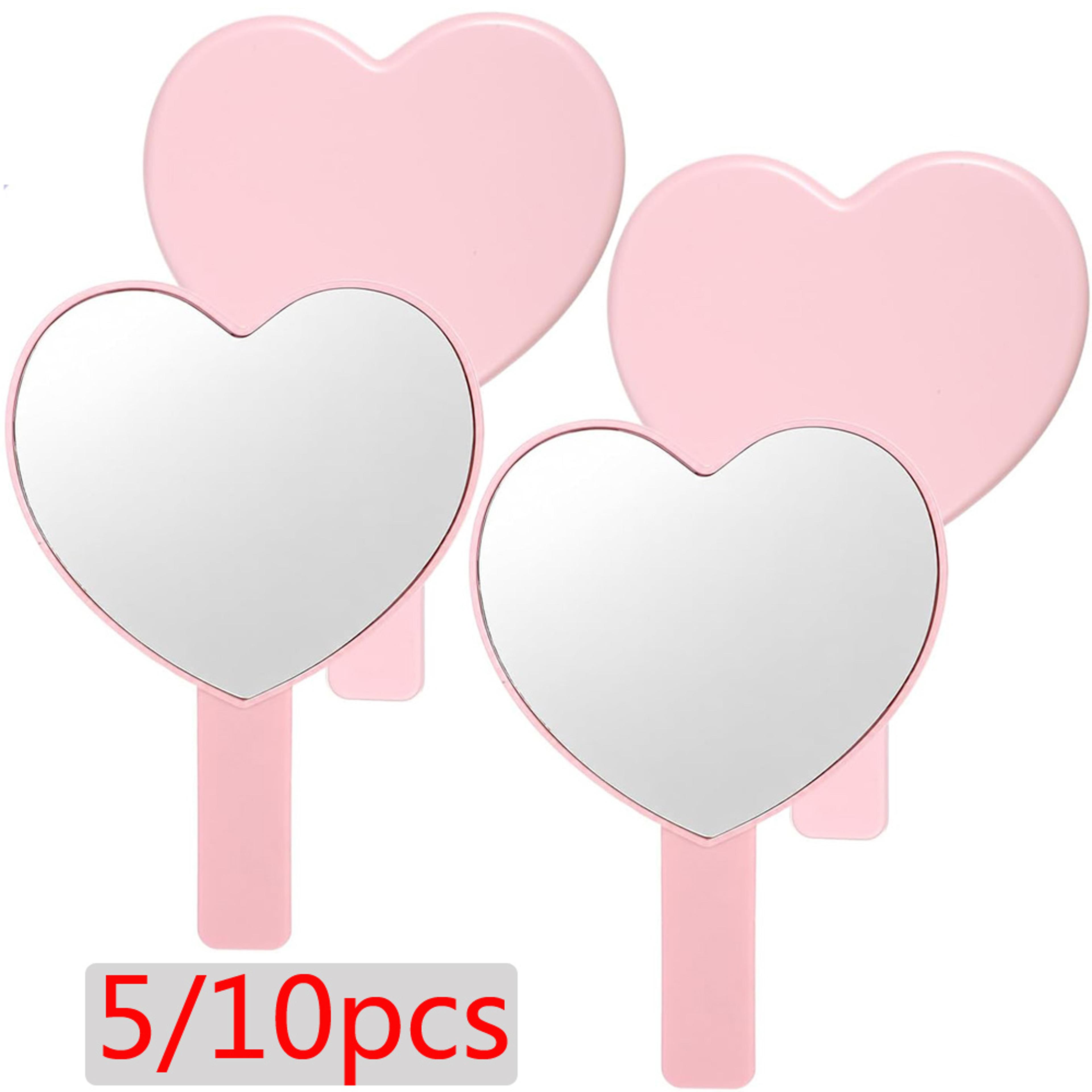 heart pocket mirror mini makeup mirror set handheld party favor gifts for girls women