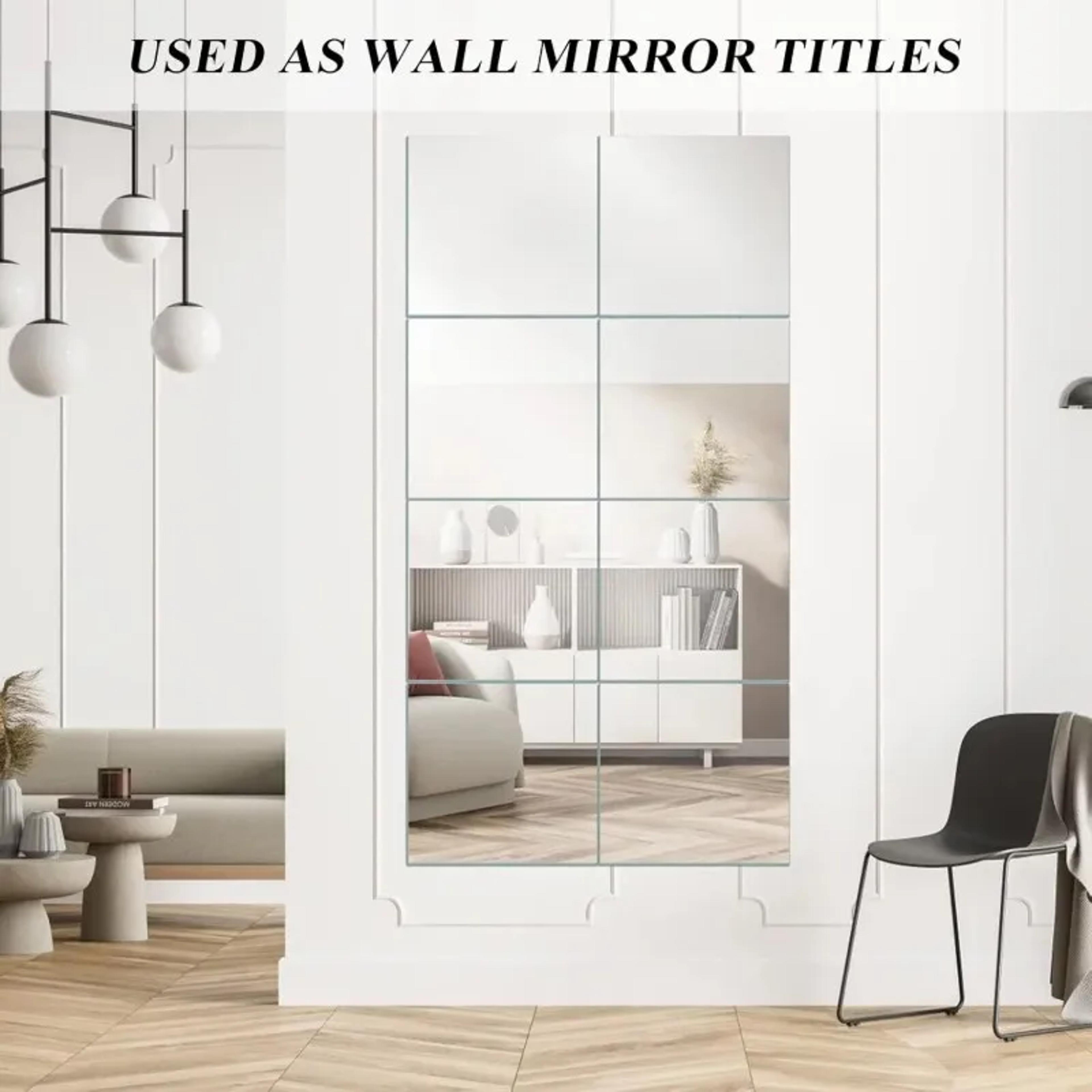 acrylic mirror stickers self adhesive wall mirror tiles for bedroom bathroom decor