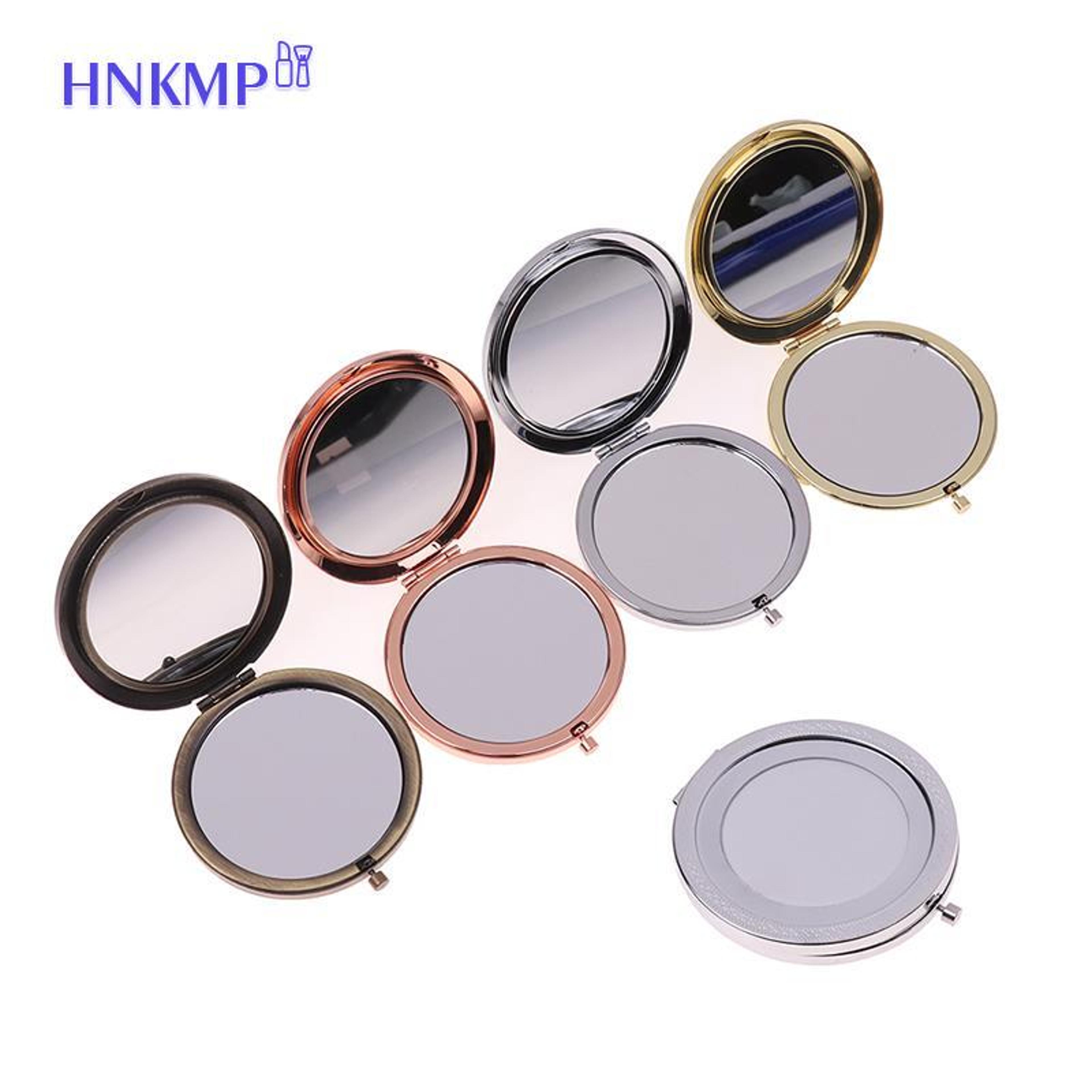 vintage compact makeup mirror double sided foldable pocket travel mirror