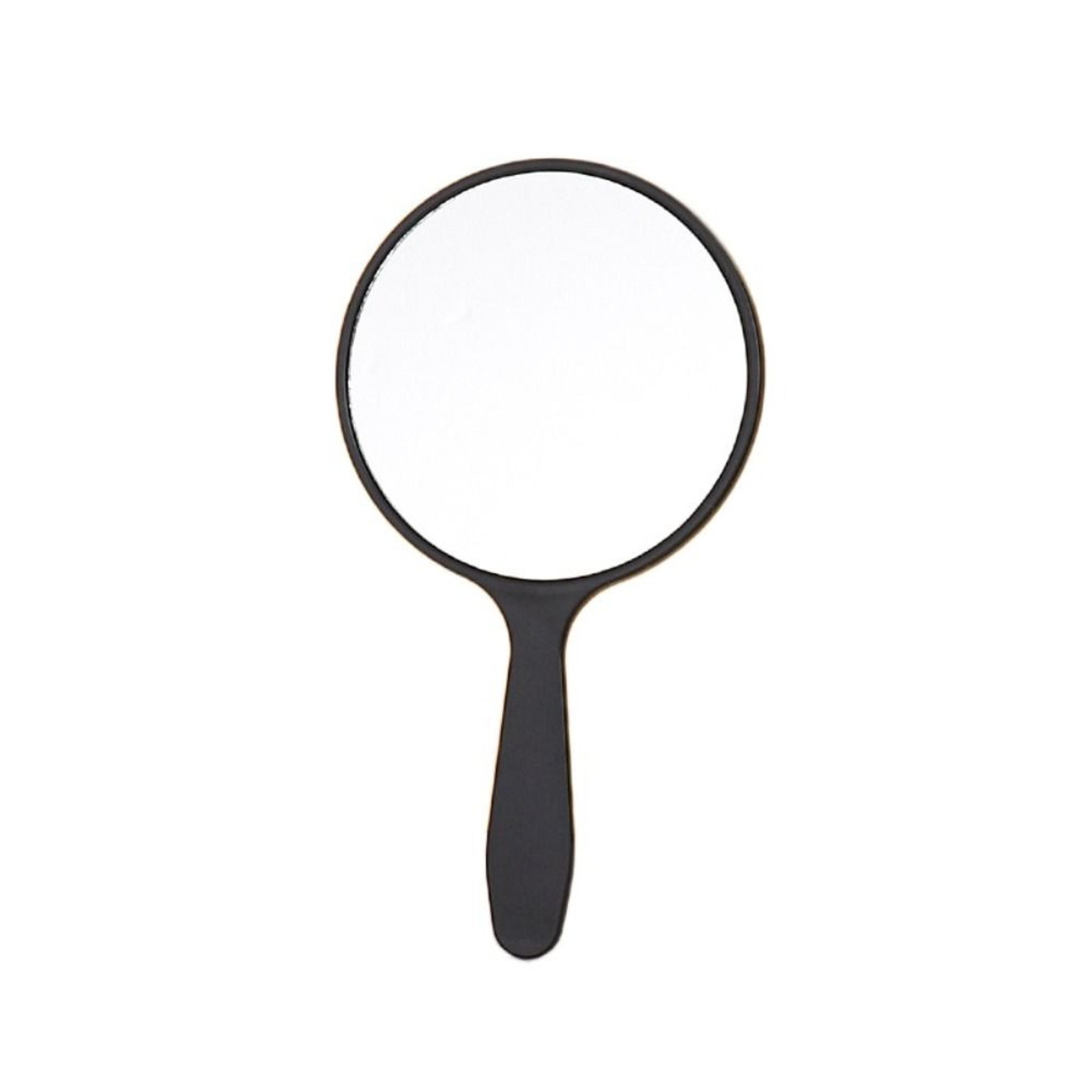 portable round handheld makeup mirror with handle travel vanity mirror