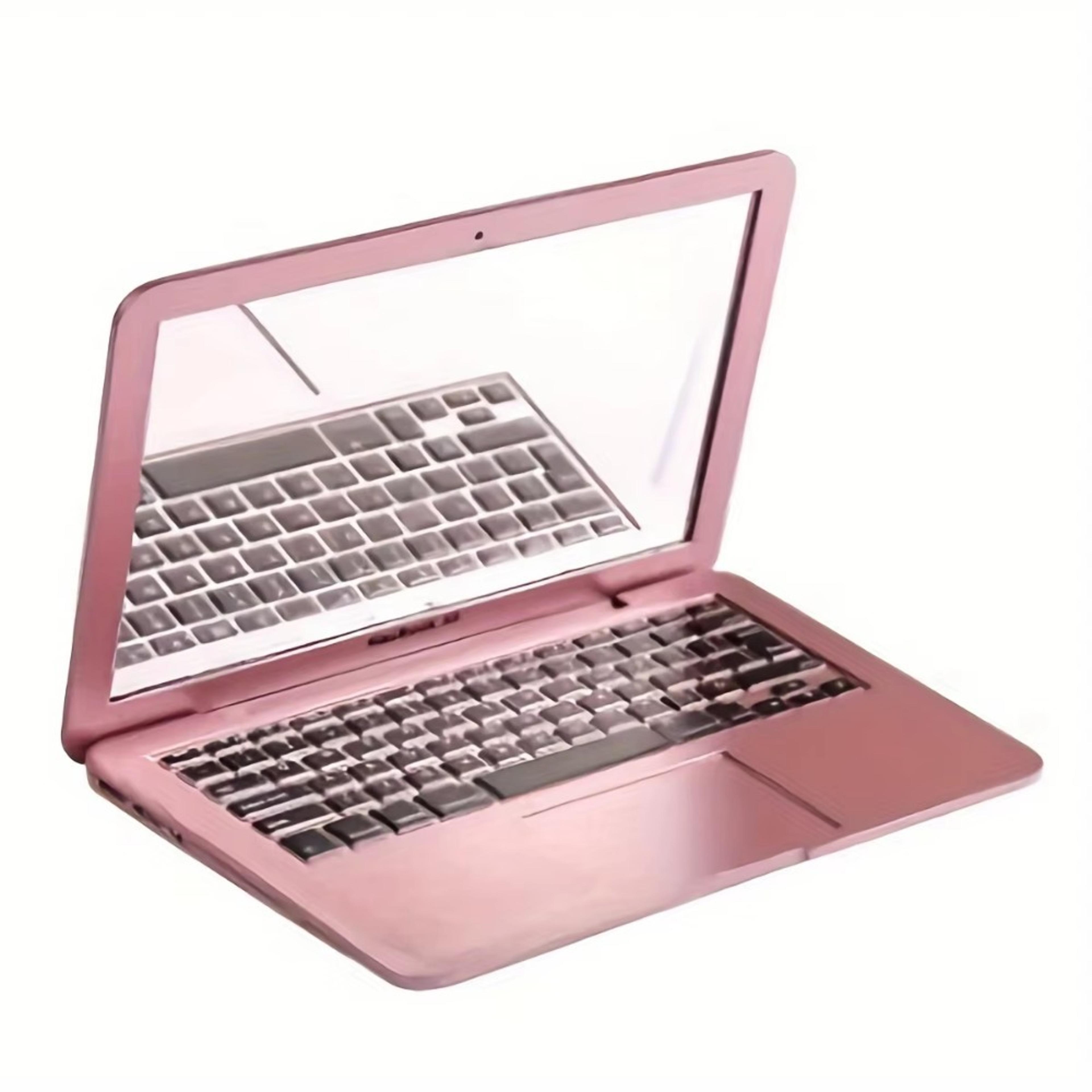 mini laptop pocket mirror foldable compact makeup mirror for travel and everyday touch ups