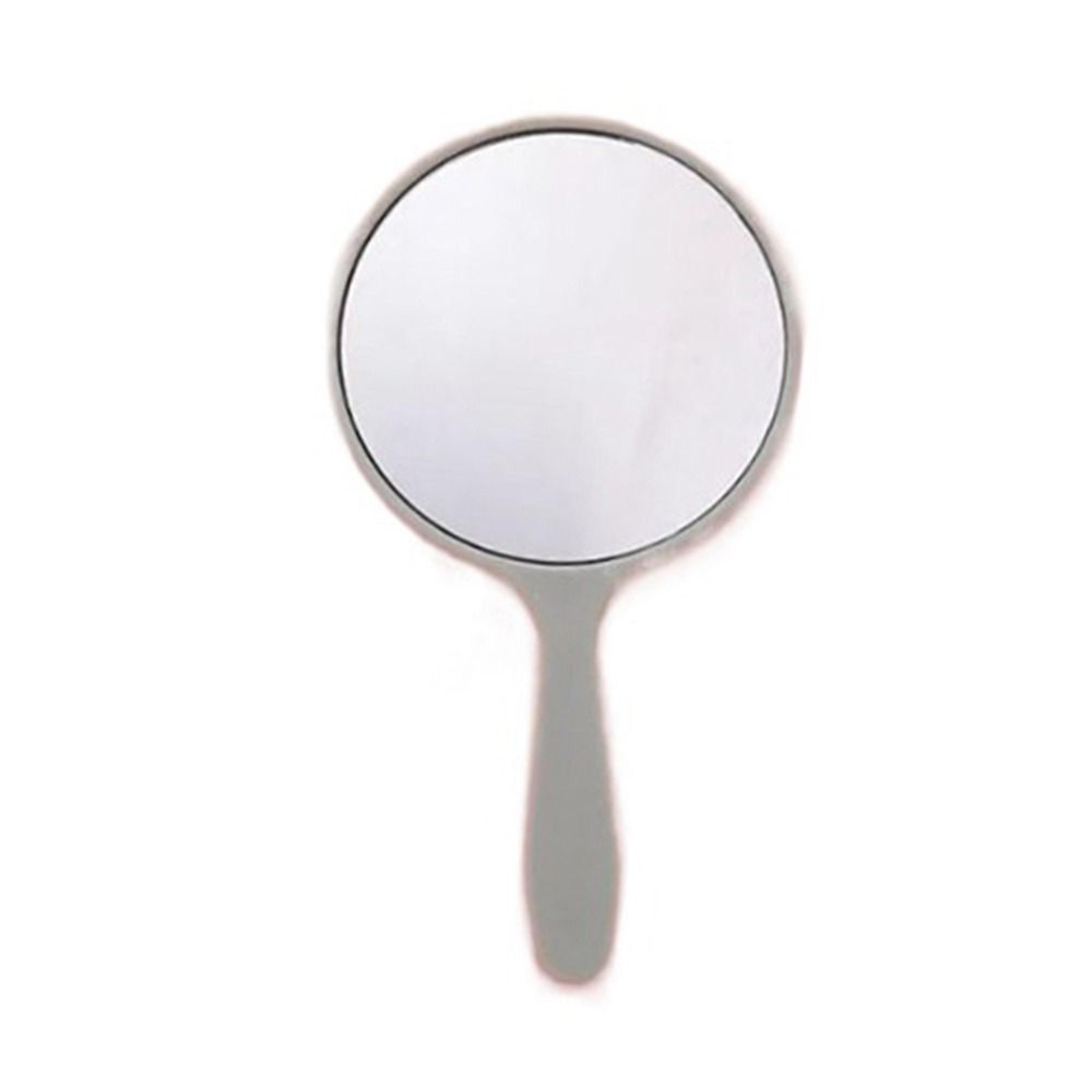 portable handheld makeup mirror round vanity mirror with handle for travel, makeup & daily grooming