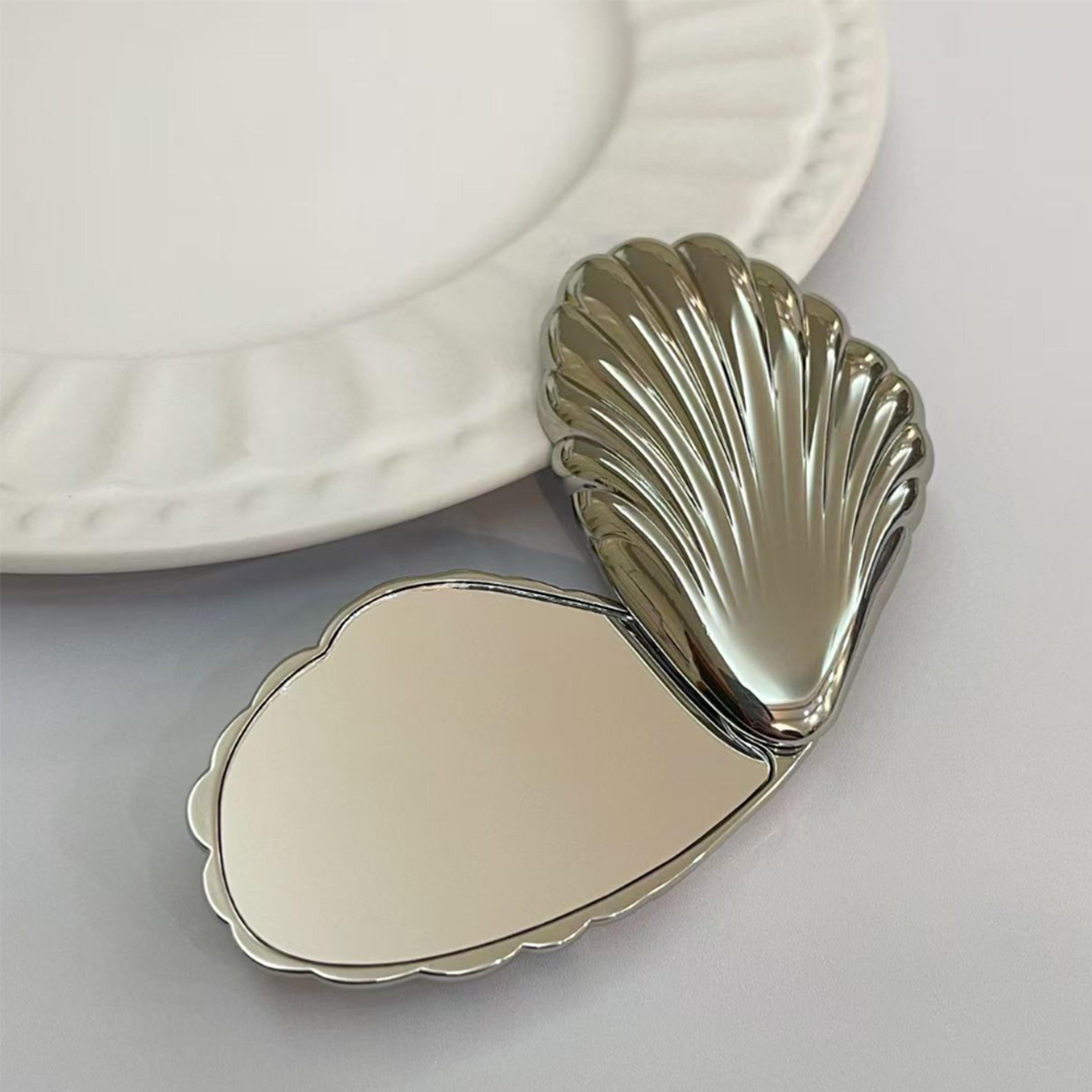 portable compact makeup mirror double sided foldable pocket mirror for travel & handbag
