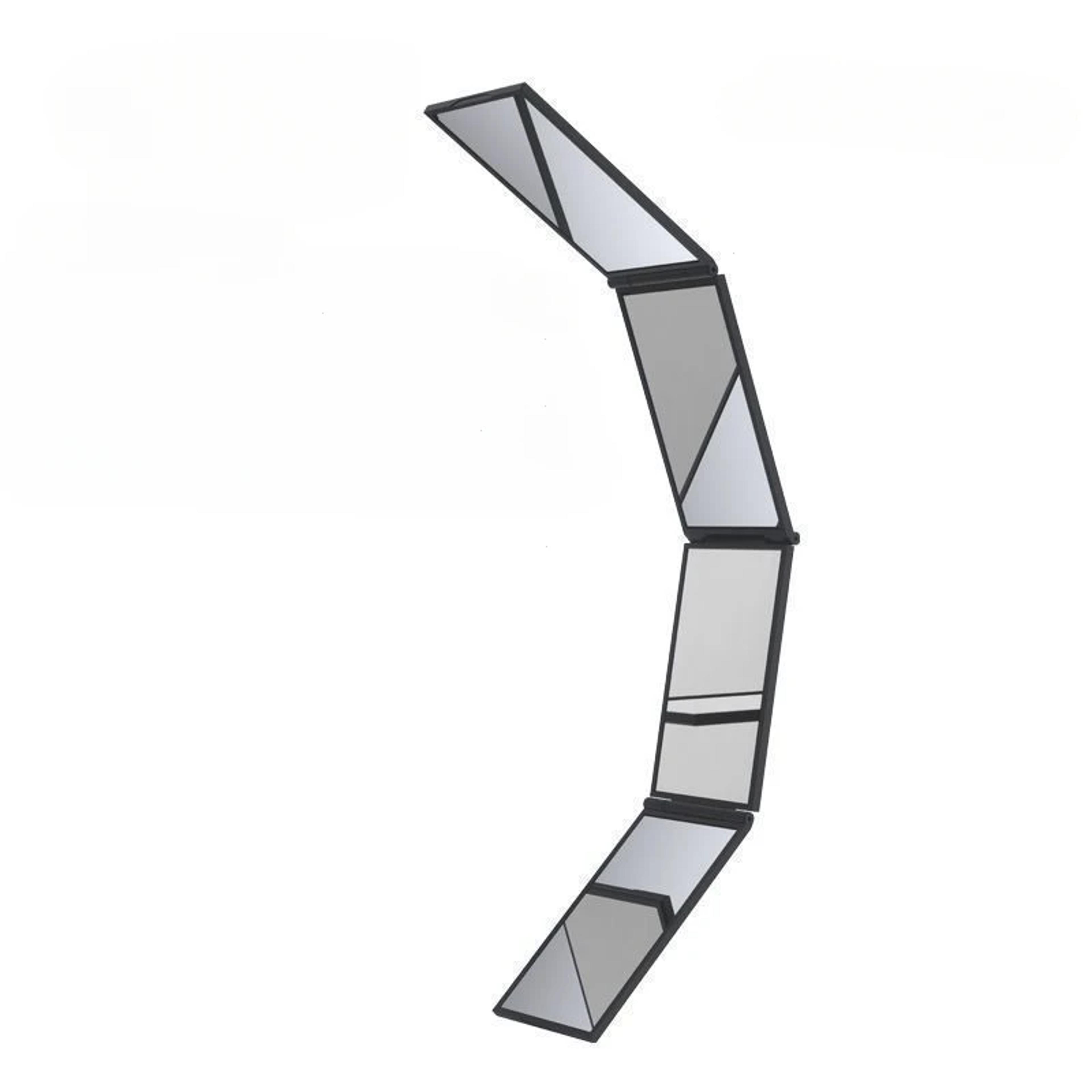 foldable makeup mirror for self hair cutting & travel grooming