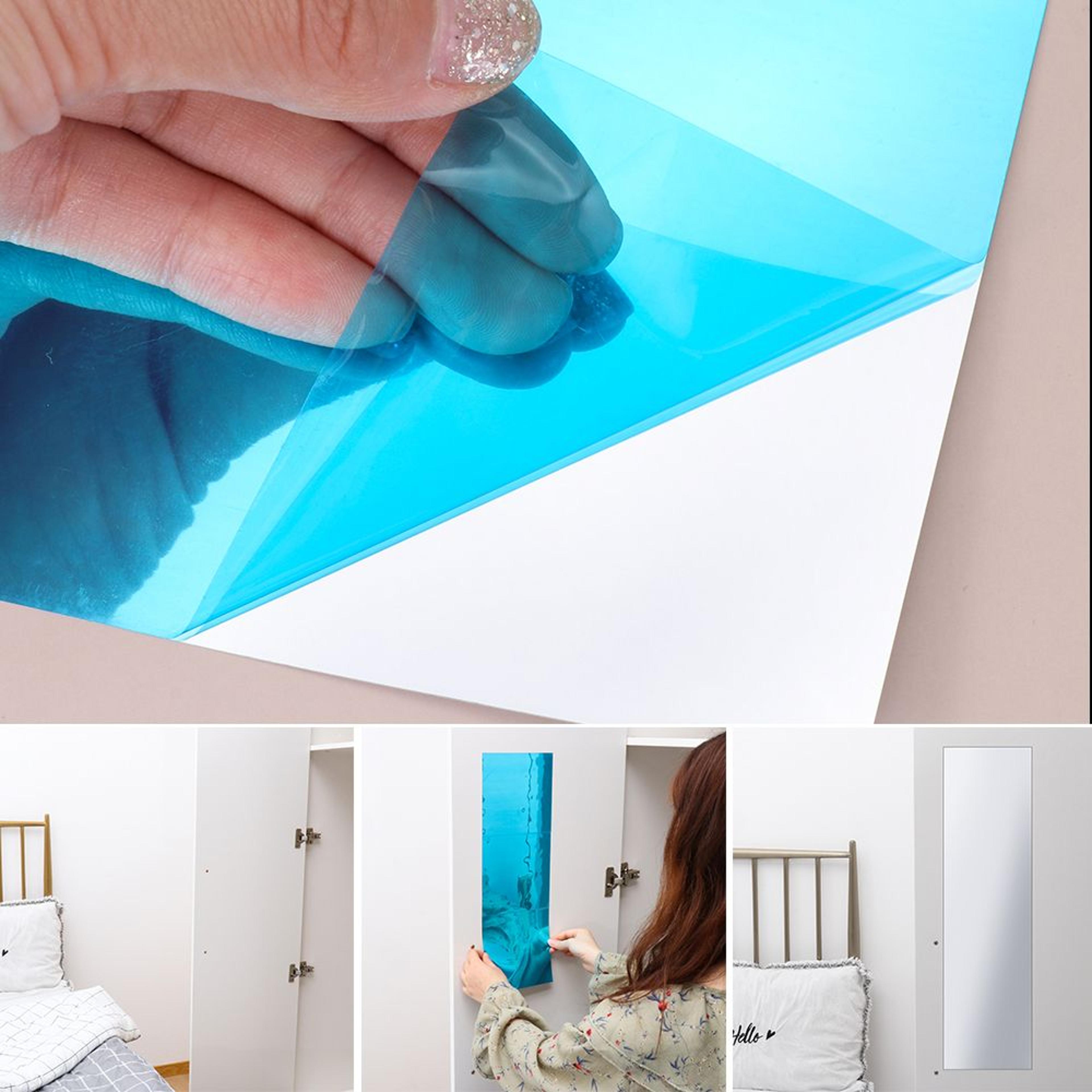 self adhesive mirror stickers pet diy mirror tiles for bathroom bedroom wall decor