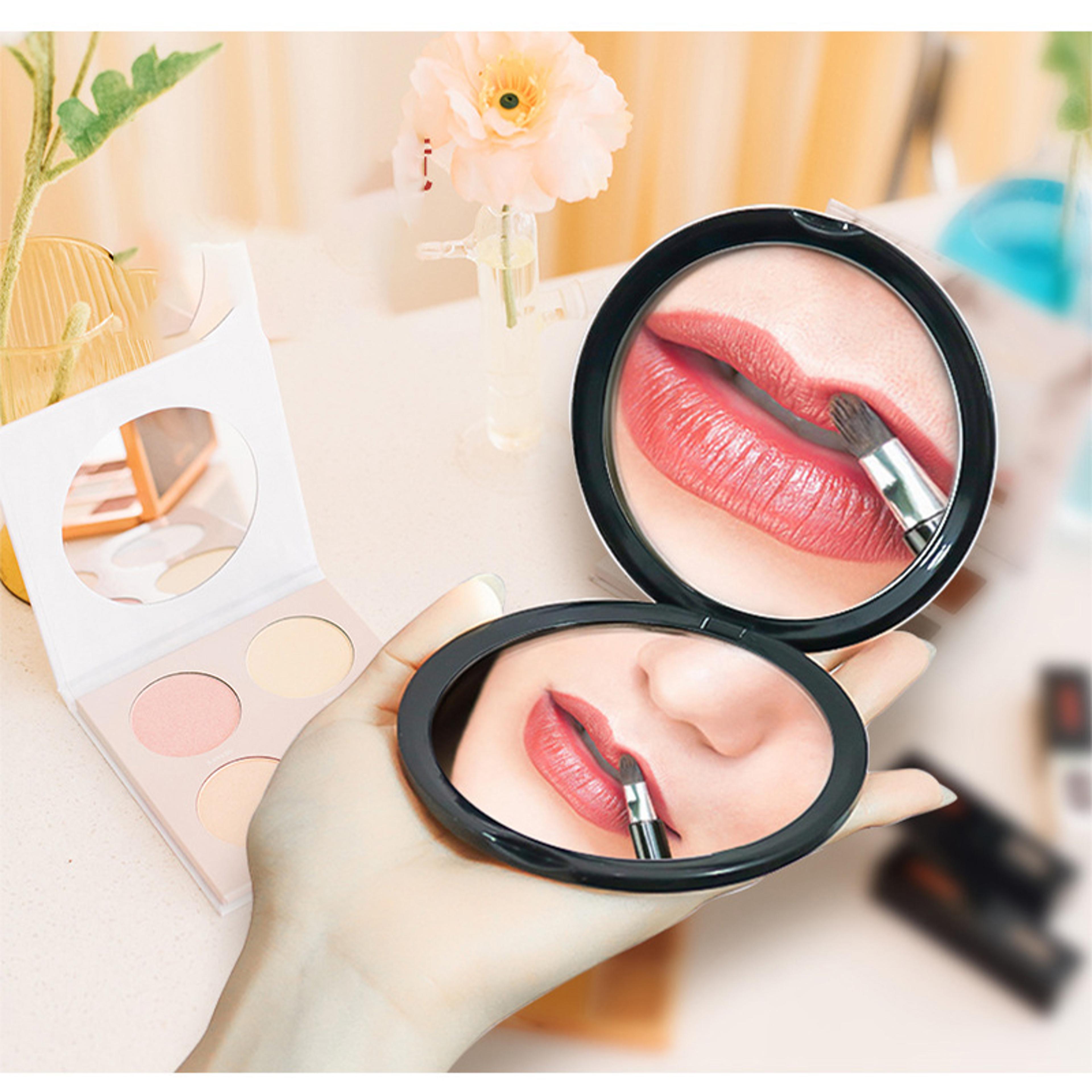 portable 10x magnifying mirror double sided compact makeup mirror for travel & daily touch ups