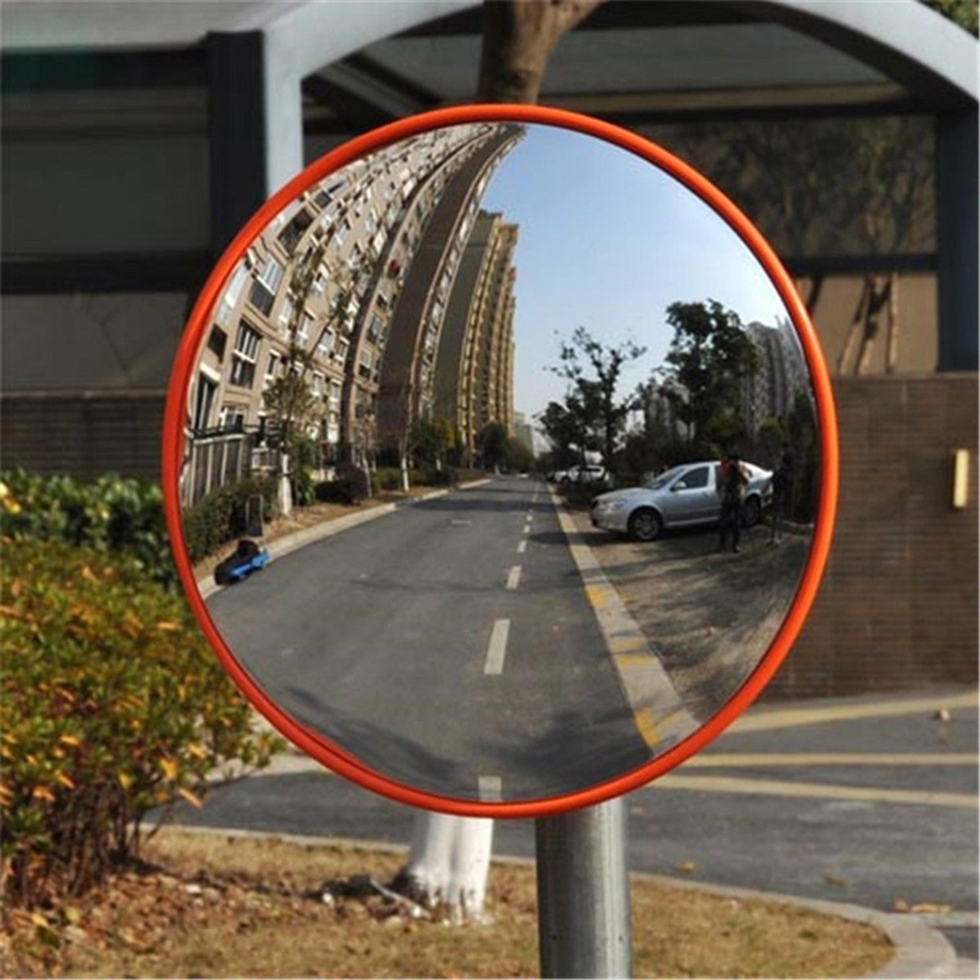 convex safety mirror for driveway & garage wide angle blind spot traffic mirror
