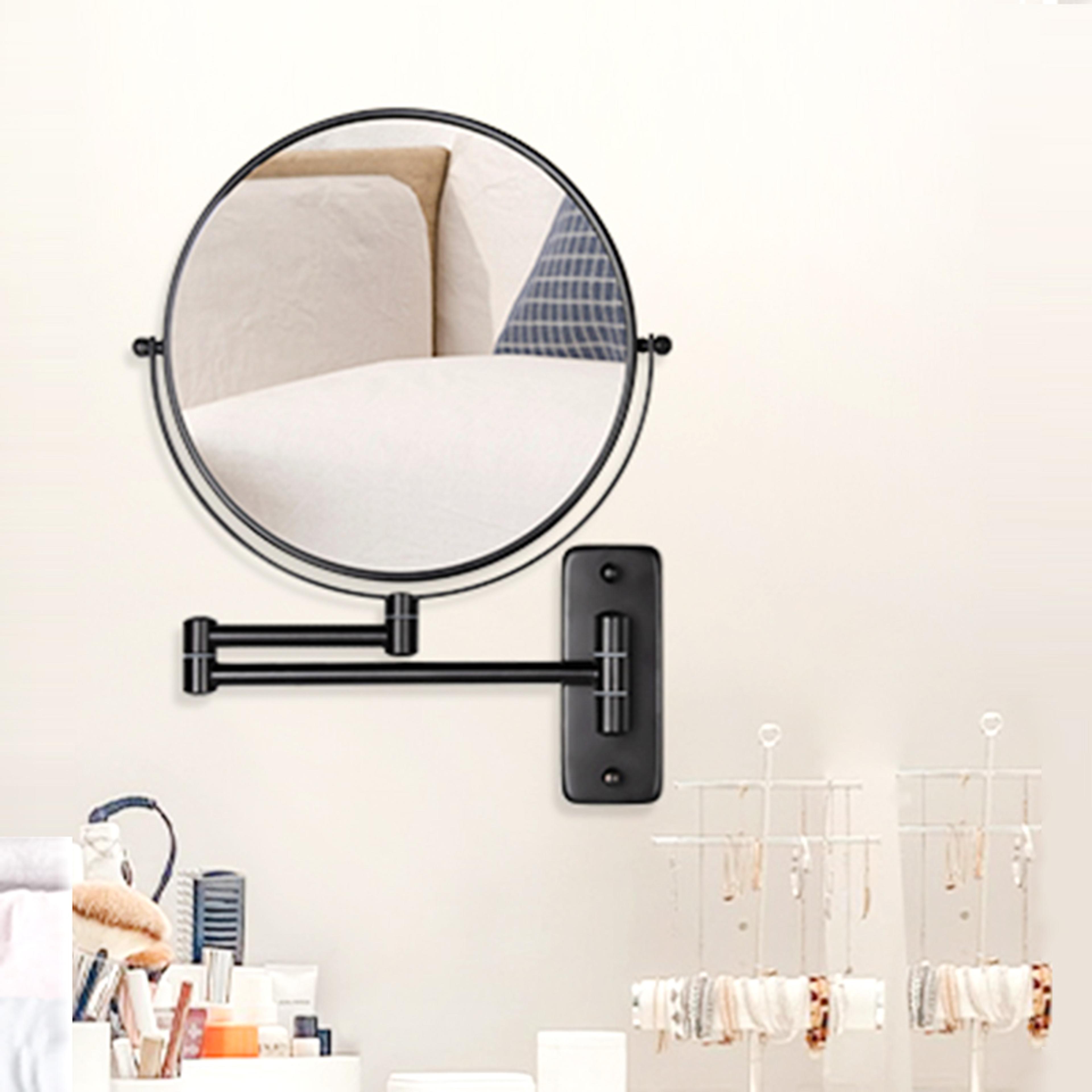 wall mounted makeup mirror with 10x magnifying double sided vanity mirror for bathroom