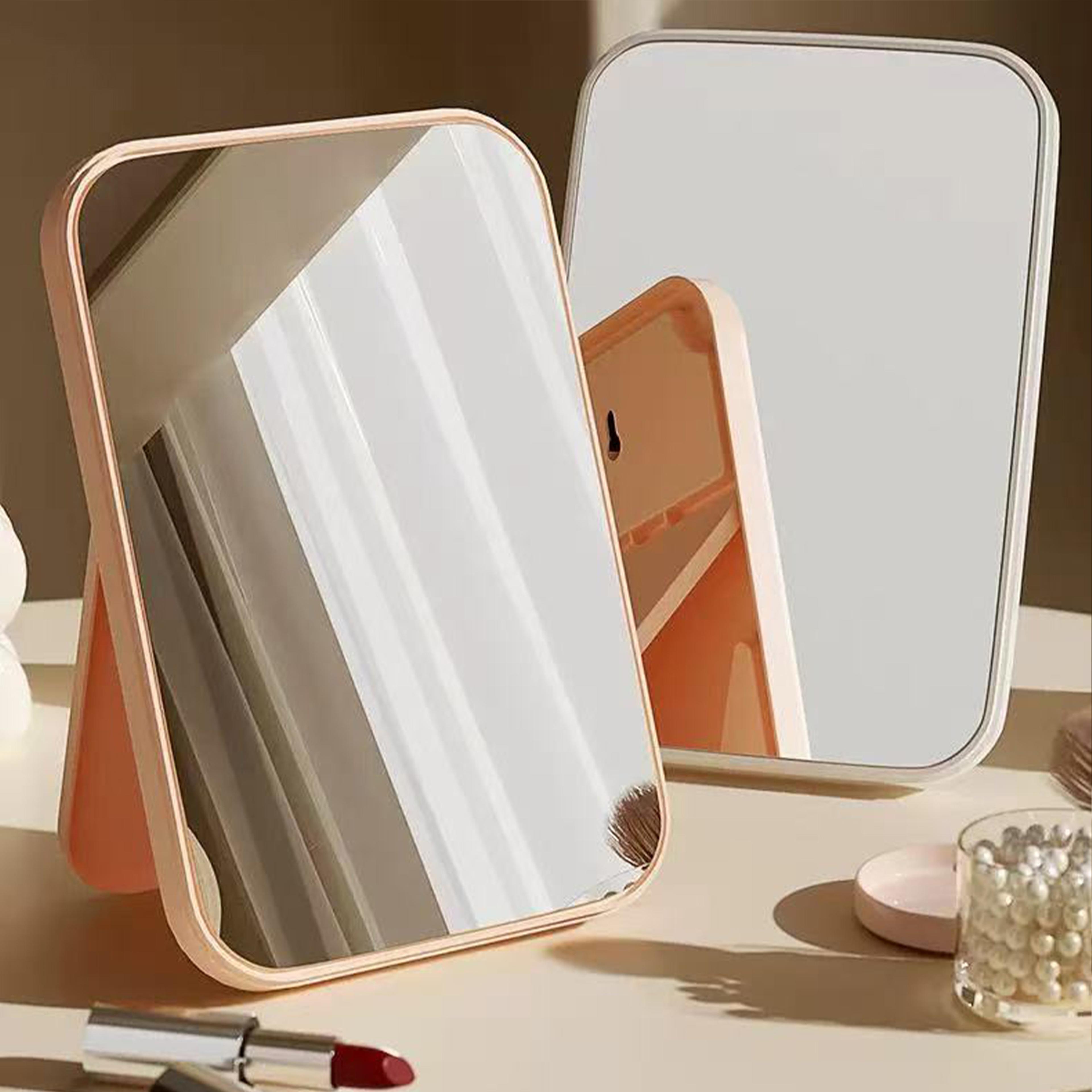 portable foldable travel makeup mirror compact vanity mirror for home, dorm & on the go