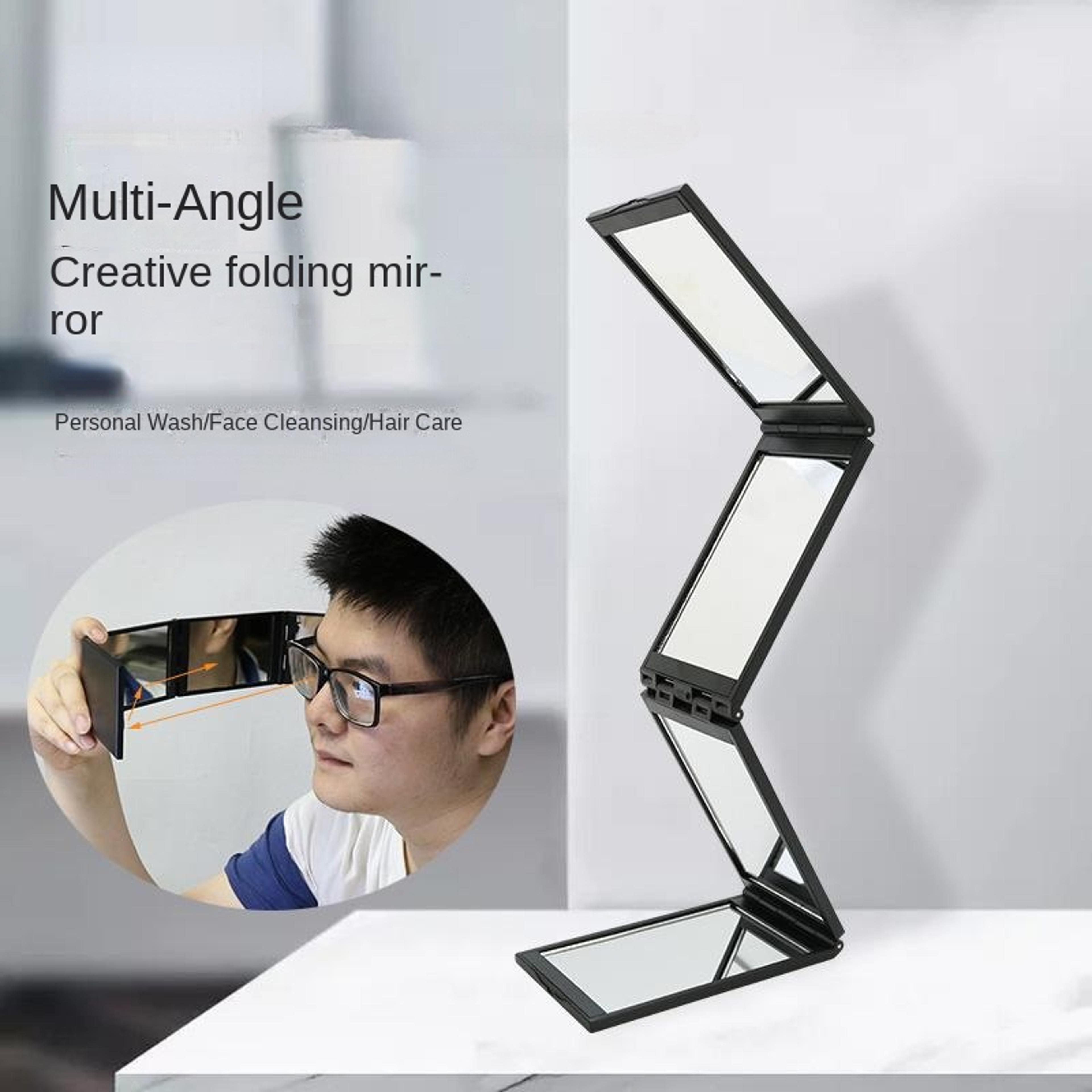 foldable makeup mirror portable compact multi angle travel & desktop vanity mirror