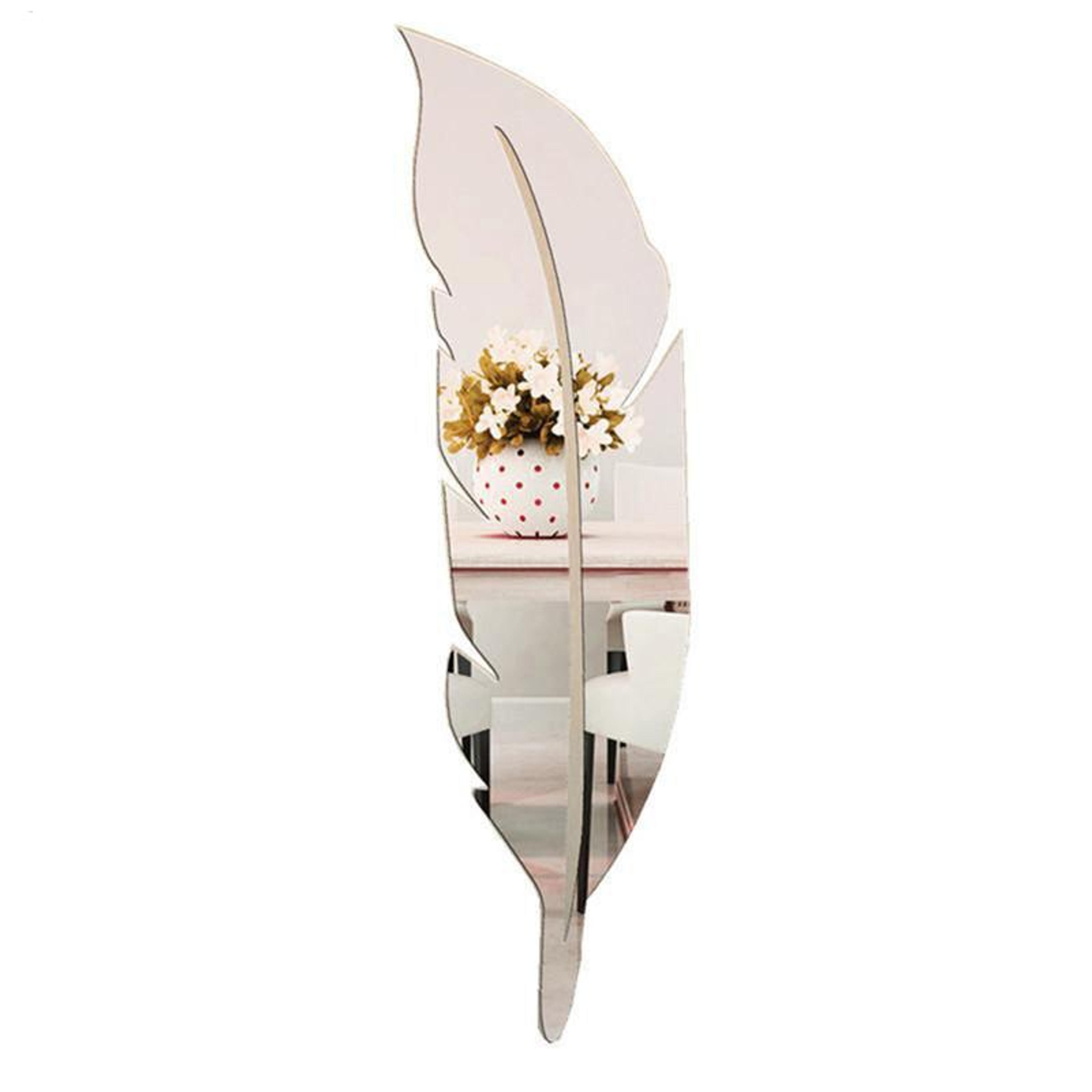 peel and stick acrylic wall mirror decorative full length mirror wall sticker for bedroom hallway dorm