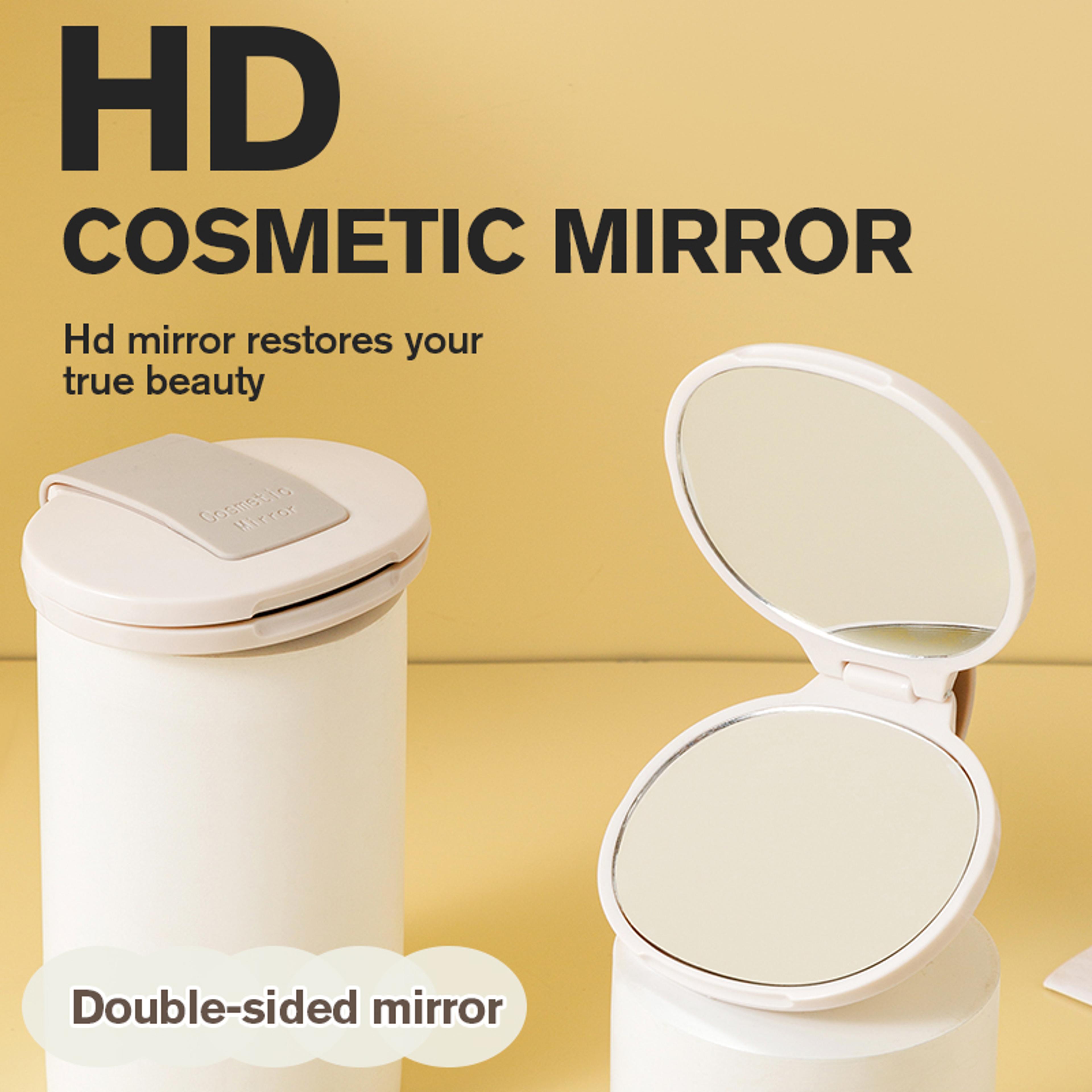 travel makeup mirror compact pocket mirror double sided magnifying foldable mirror