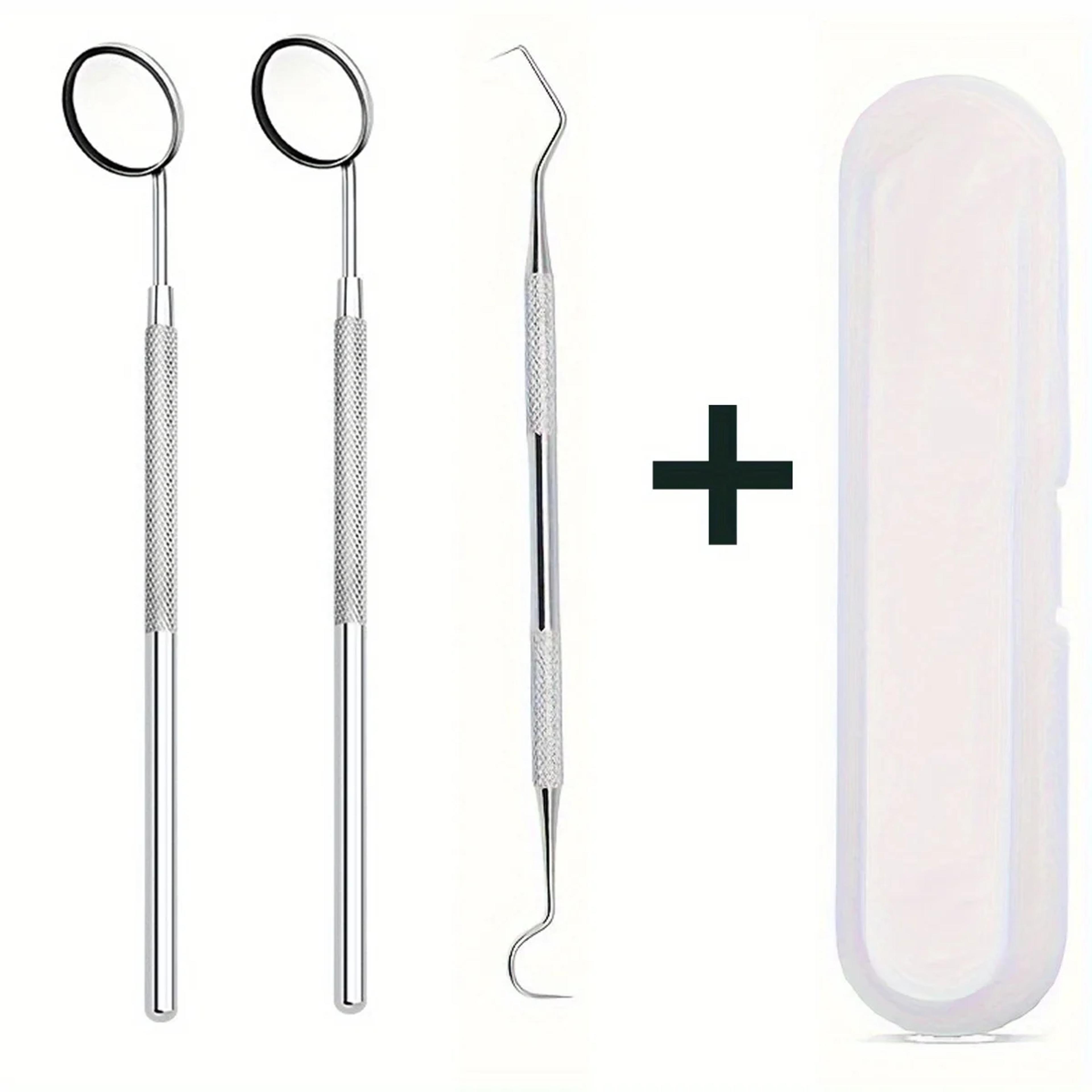 professional dental inspection mirror stainless steel eyelash inspection mirror for oral care & pet grooming