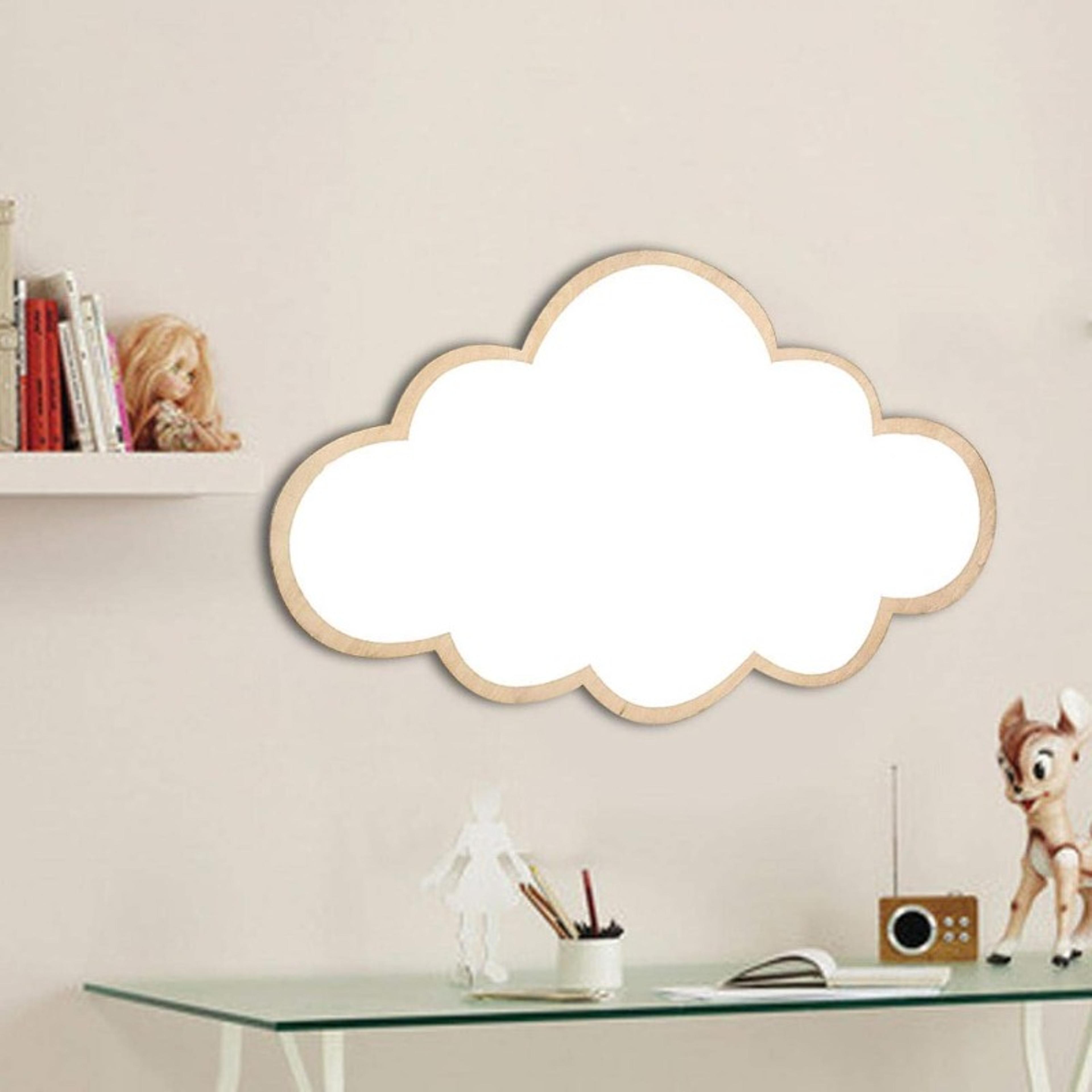 cloud mirror wall decor for kids room wooden nursery wall mirror decoration