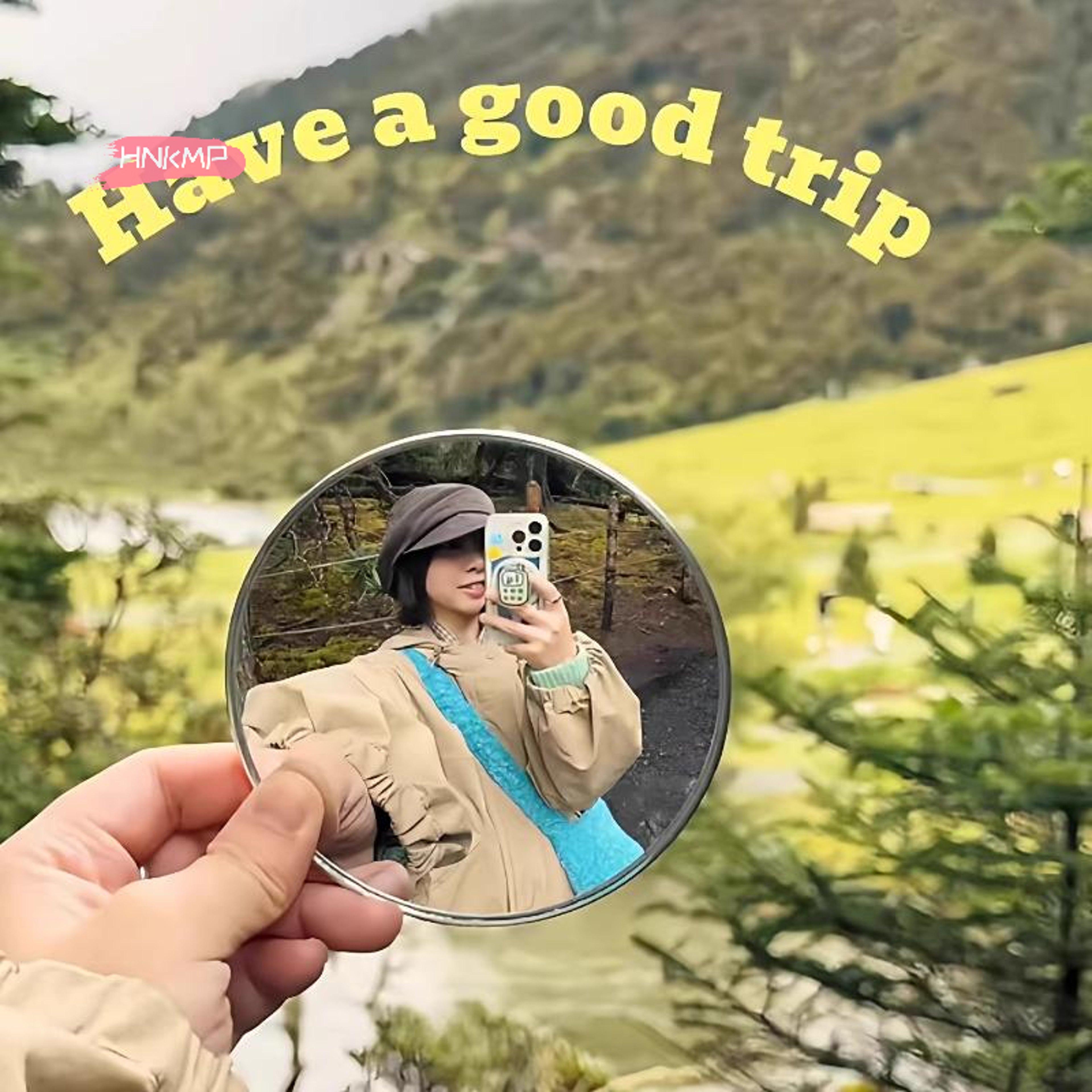 portable selfie mirror for phone camera photography & vlogging travel accessory