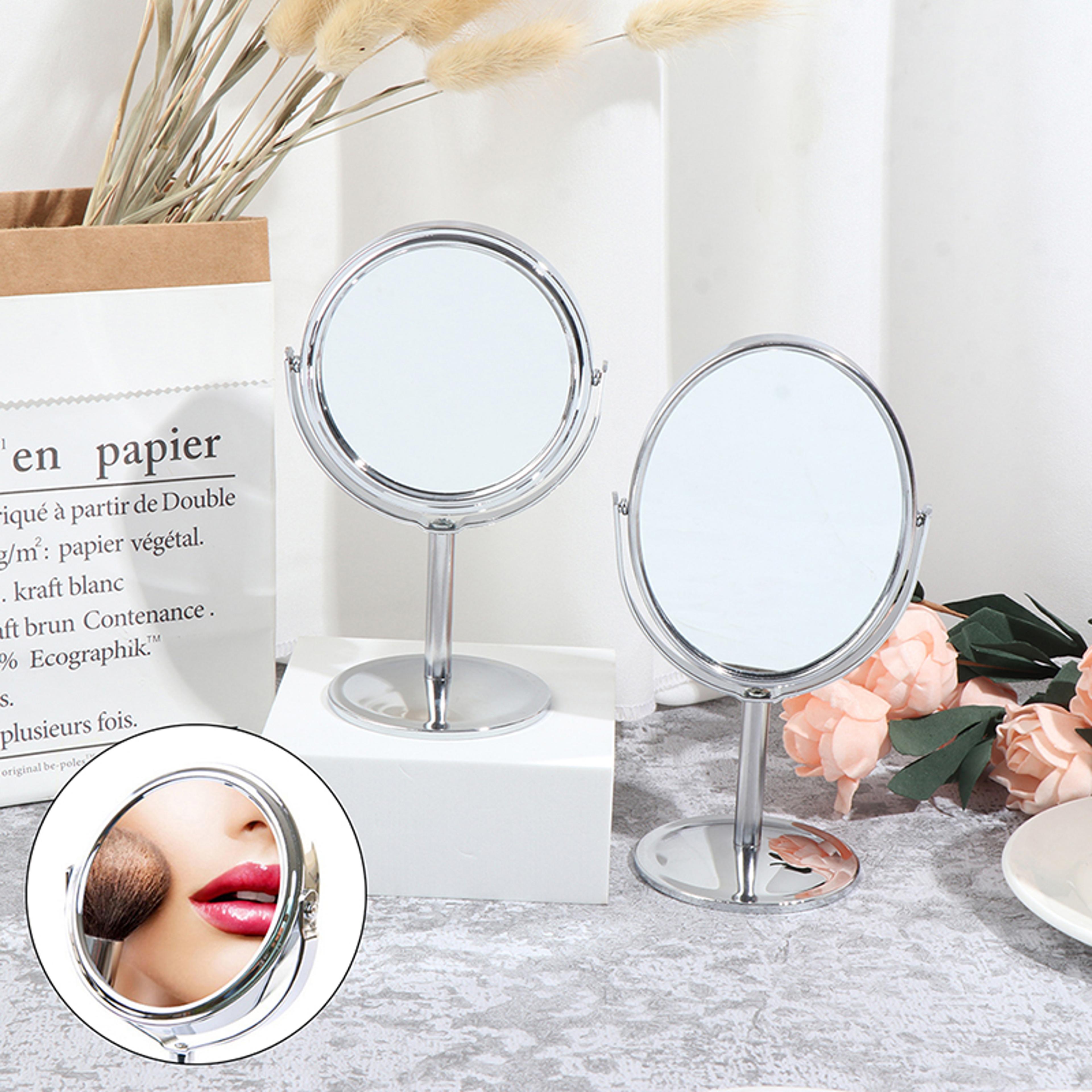 double sided makeup mirror tabletop vanity mirror with magnification