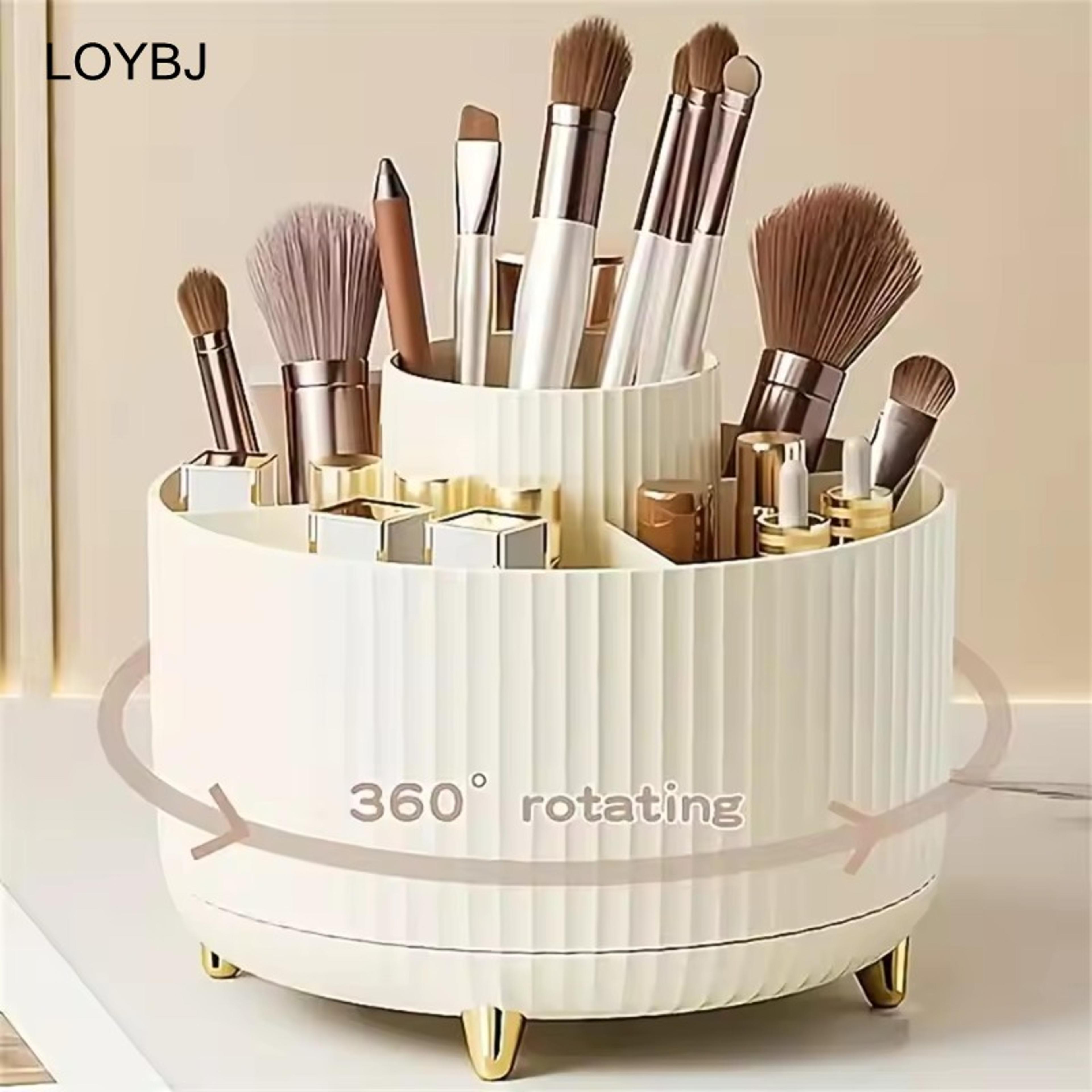 rotating makeup organizer and cosmetic storage holder
