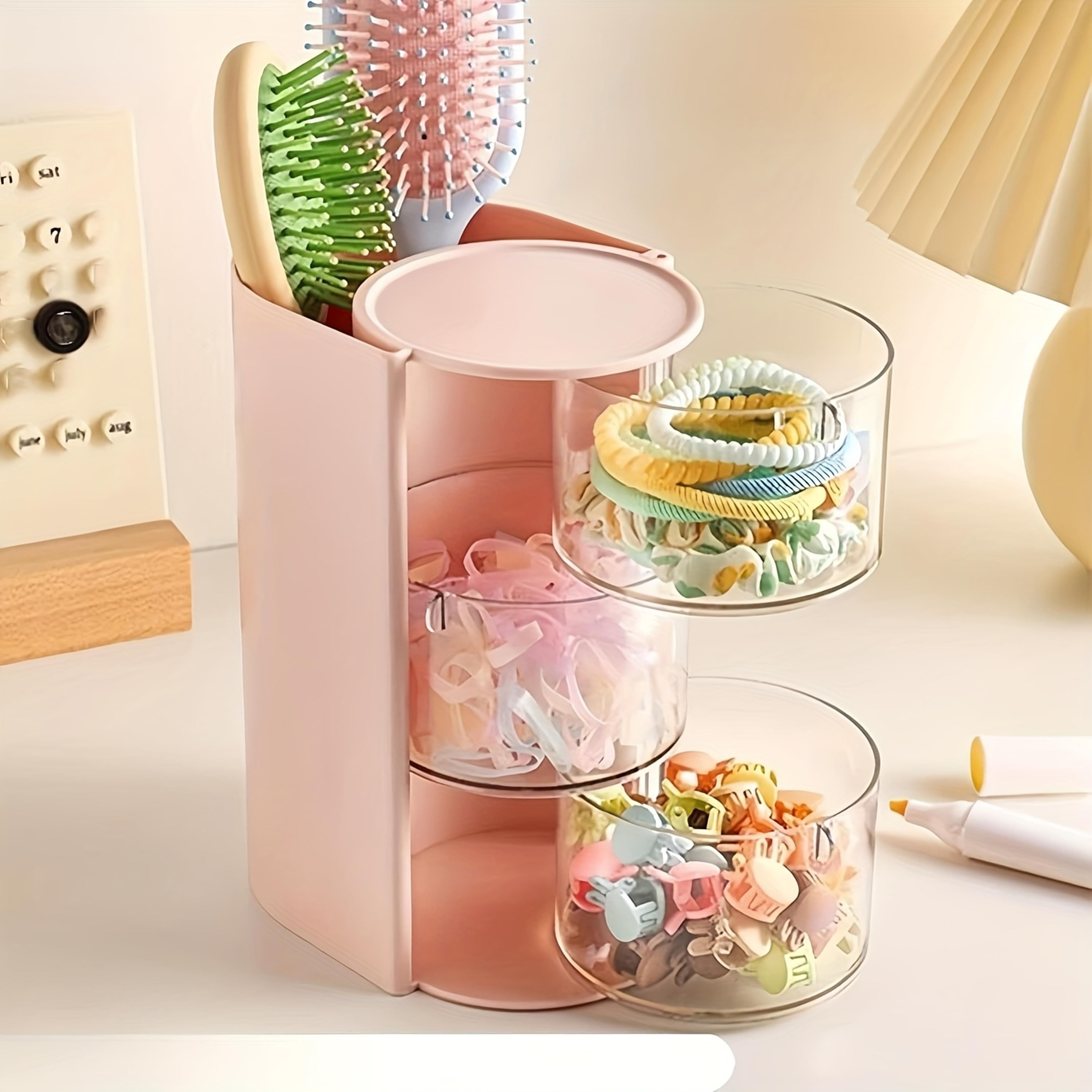 360 rotating jewelry organizer clear 2 or 3 tier makeup storage box