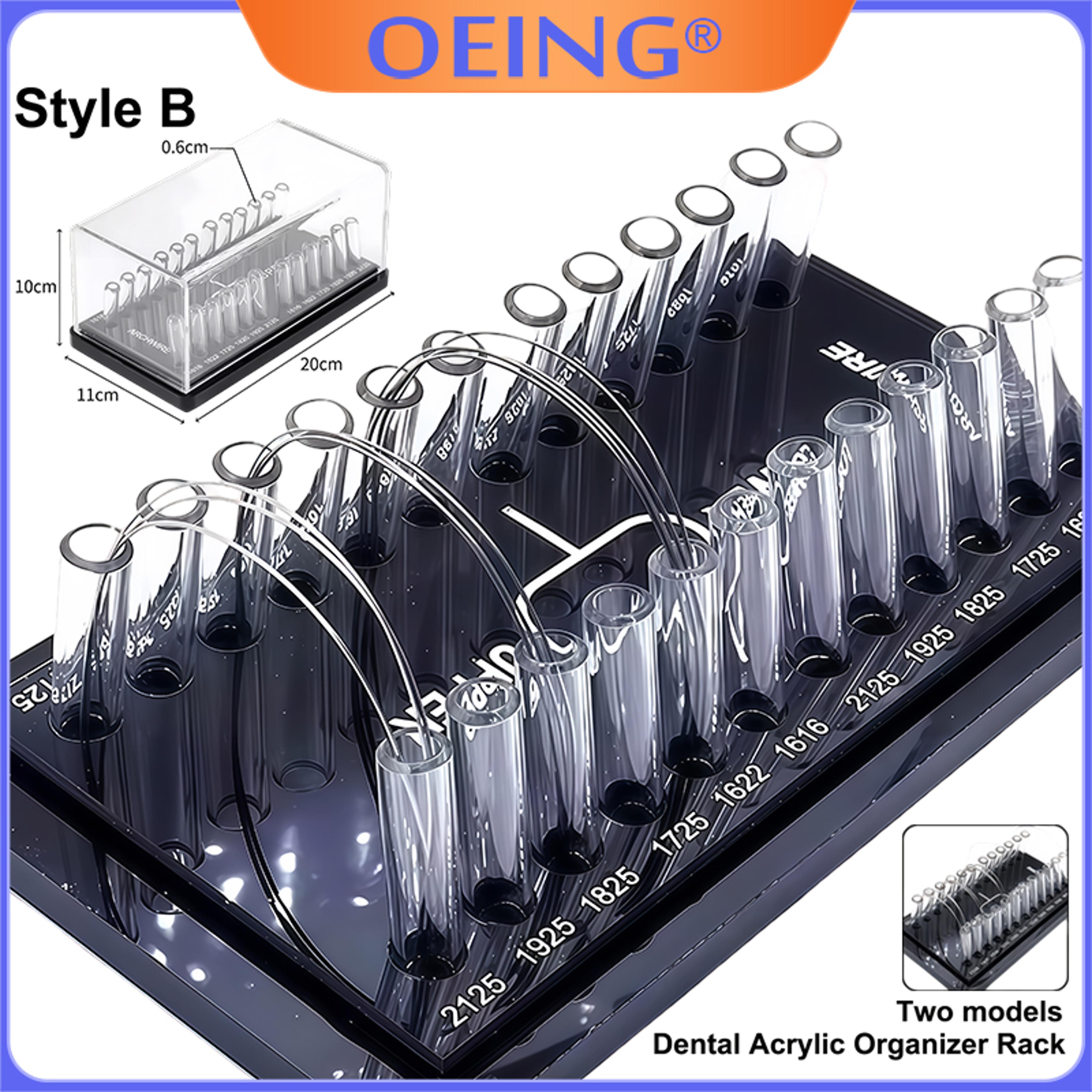 dental archwire storage box acrylic orthodontic wire organizer with clear lid