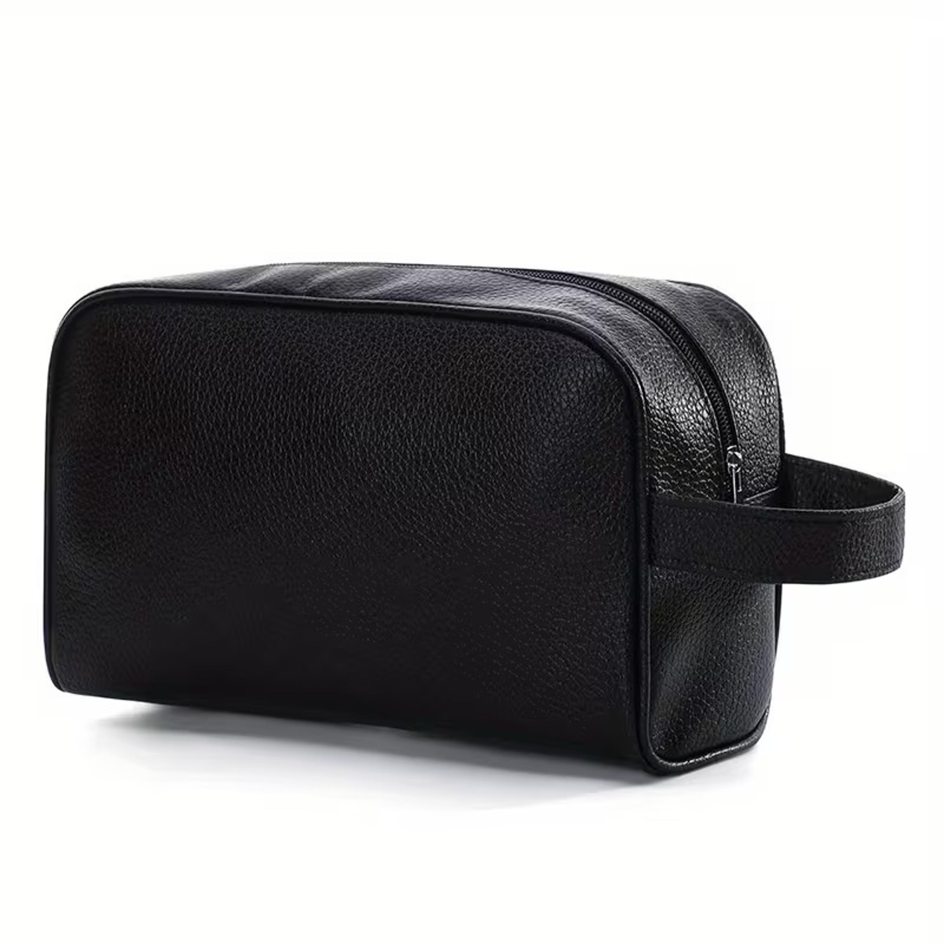 large travel toiletry bag waterproof pu leather makeup organizer cosmetic case