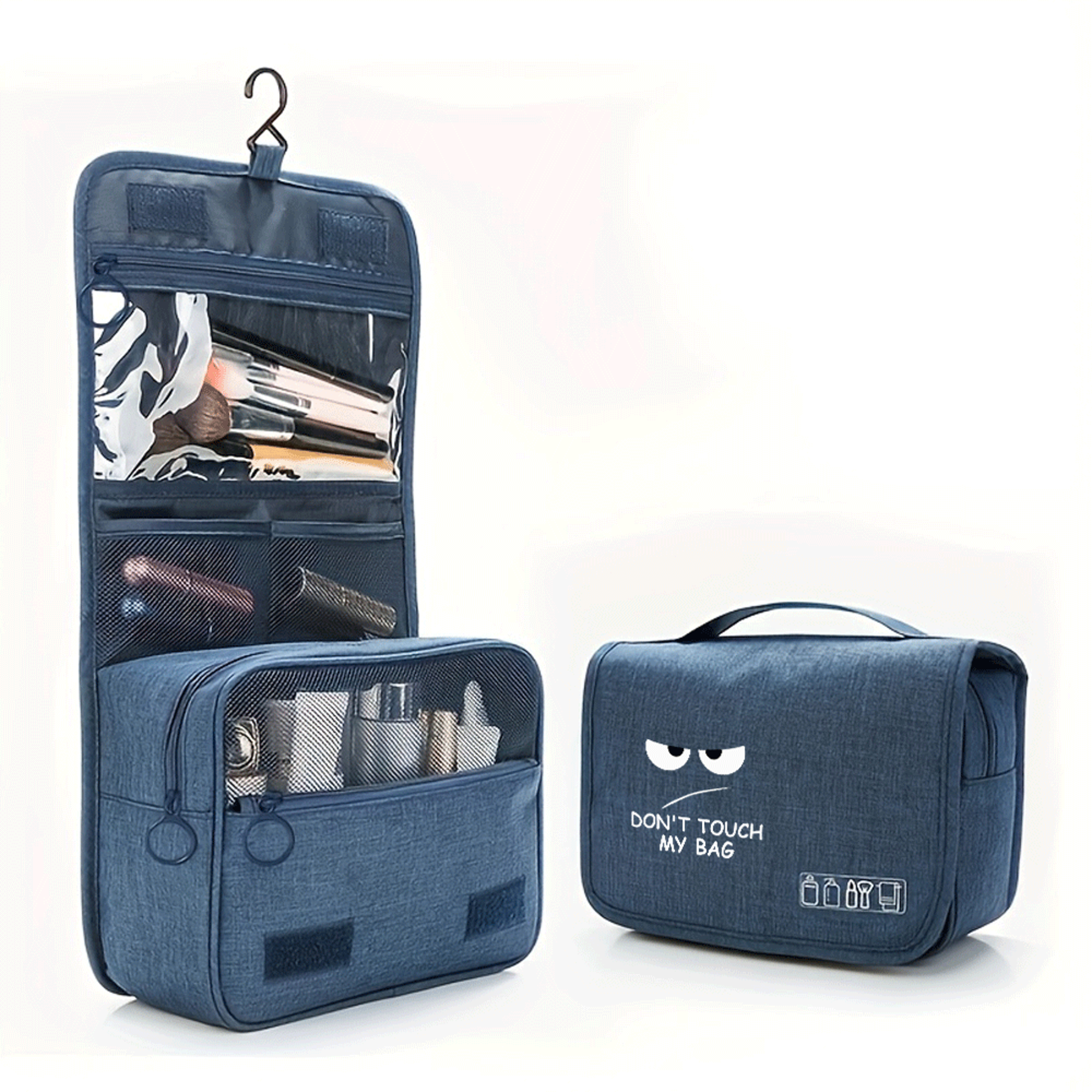 cartoon eye hanging toiletry bag large capacity travel makeup bag organizer