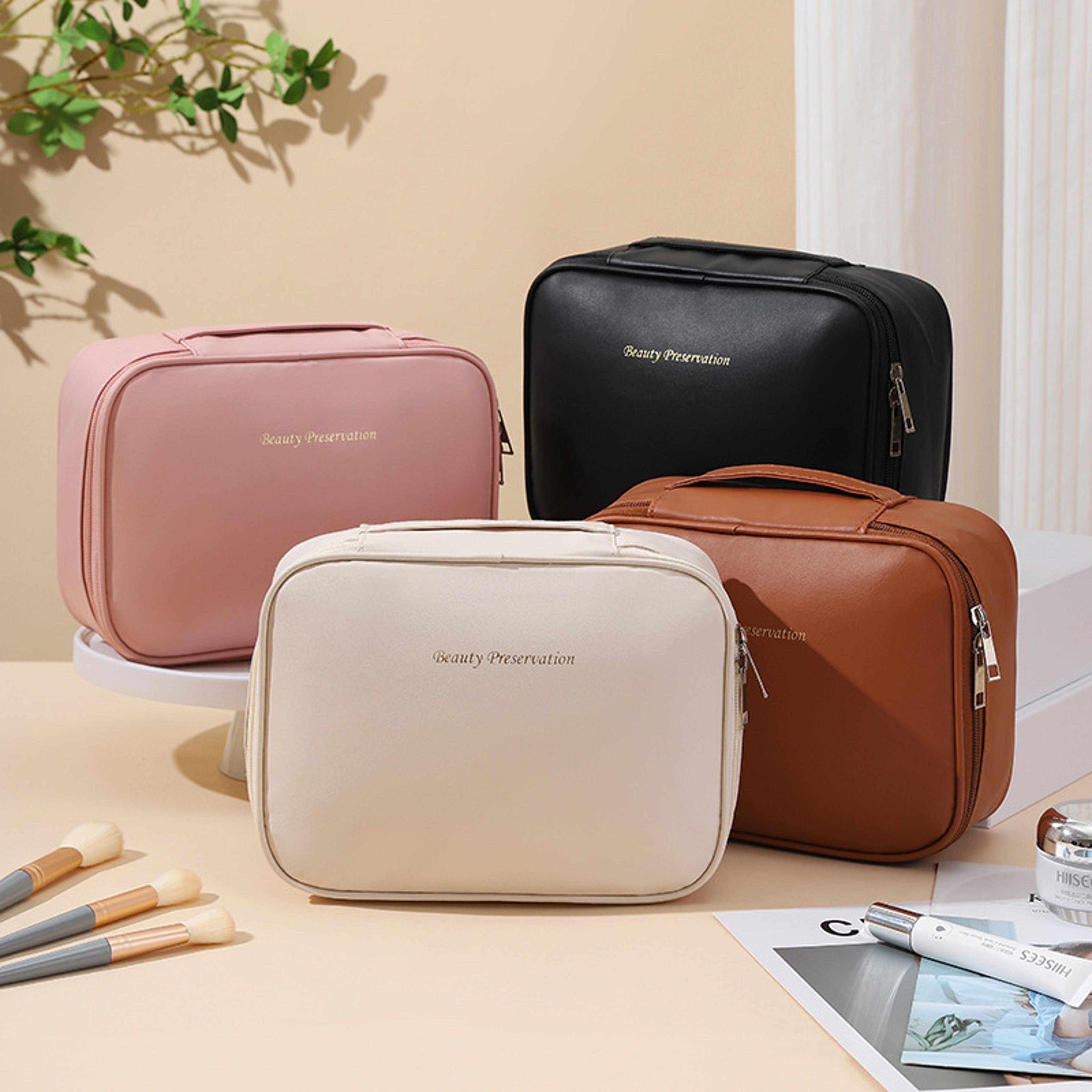 luxury travel makeup bag large capacity waterproof cosmetic bag organizer for women