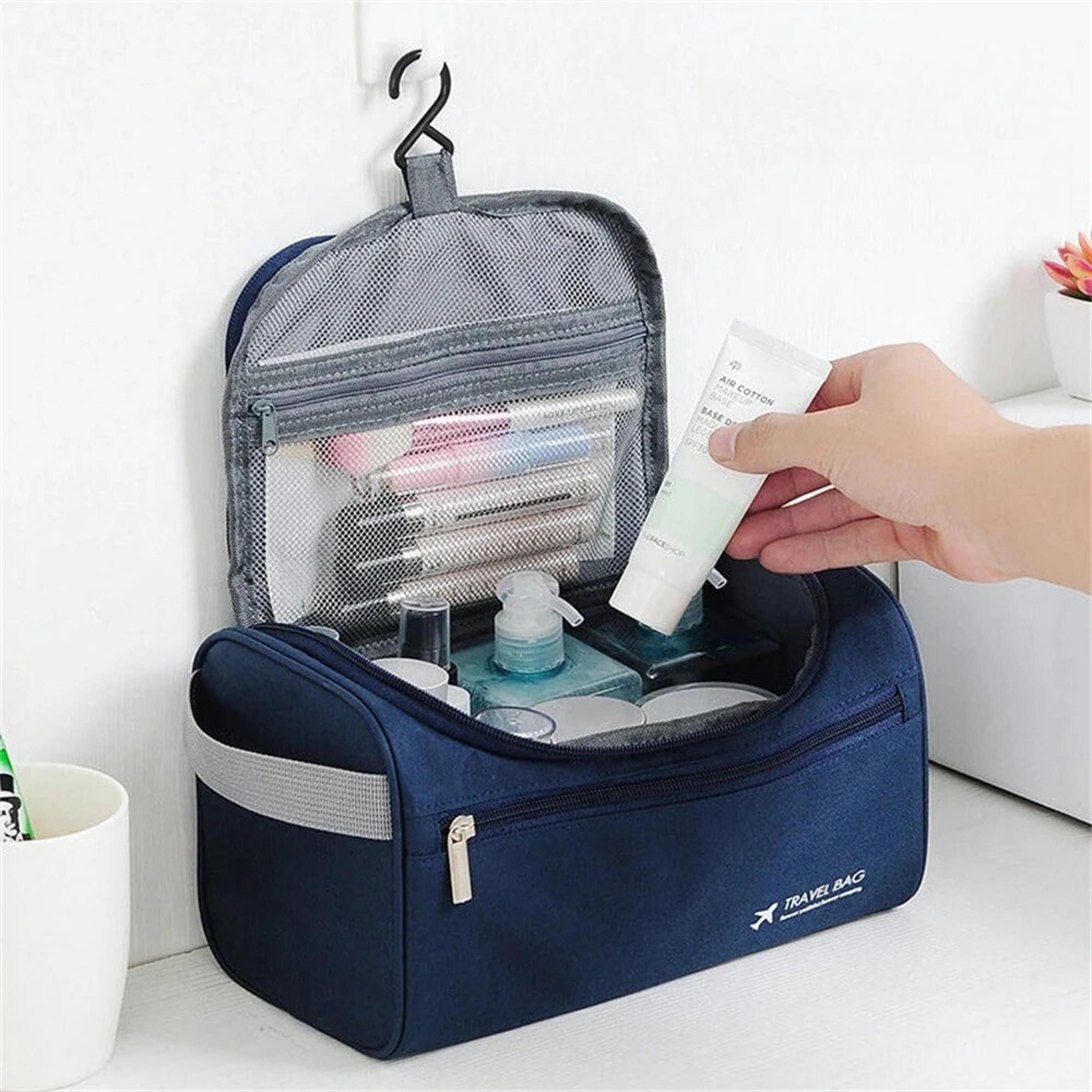waterproof travel toiletry bag large capacity oxford cosmetic organizer for men and women