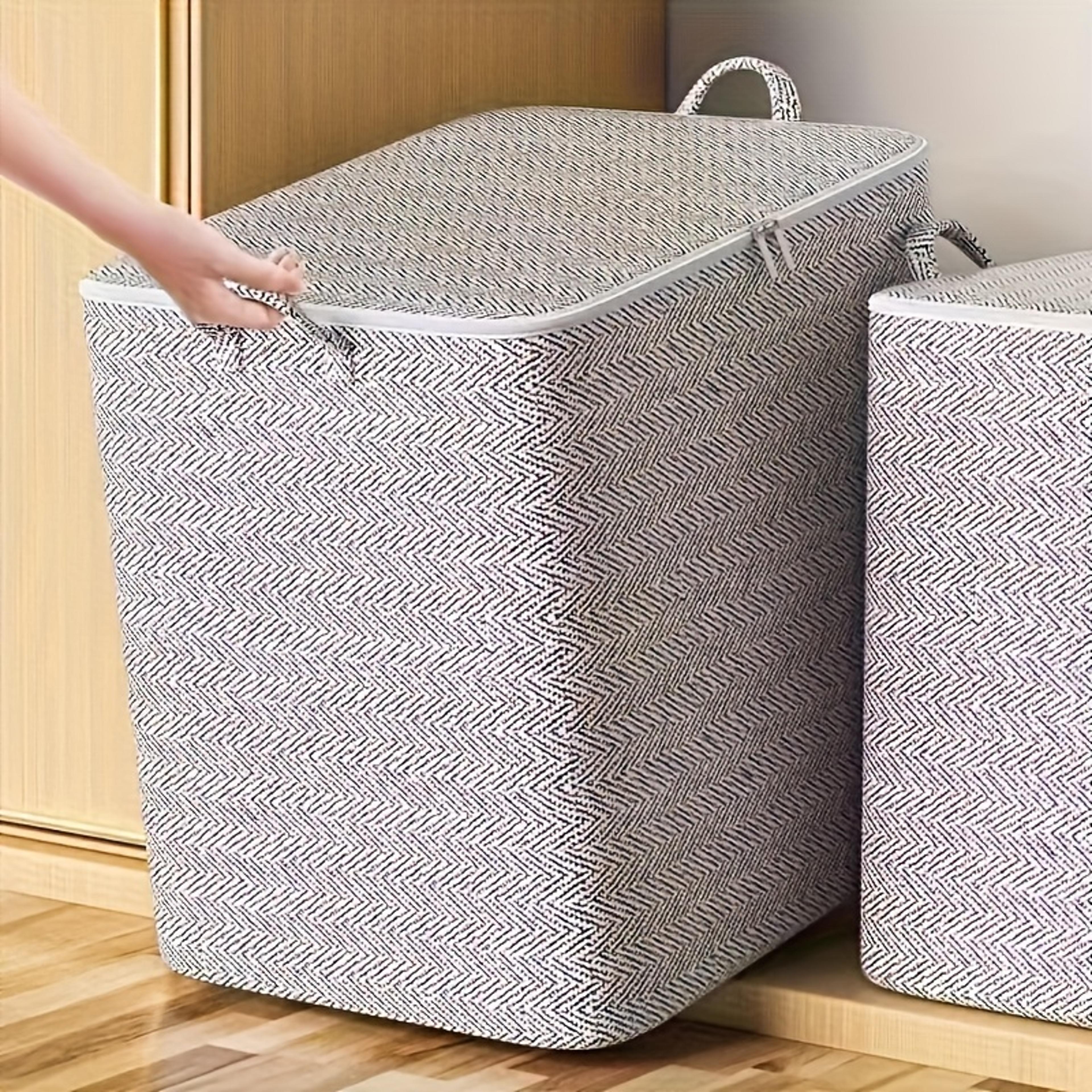 extra large storage box with lid space saving clothes and bedding organizer